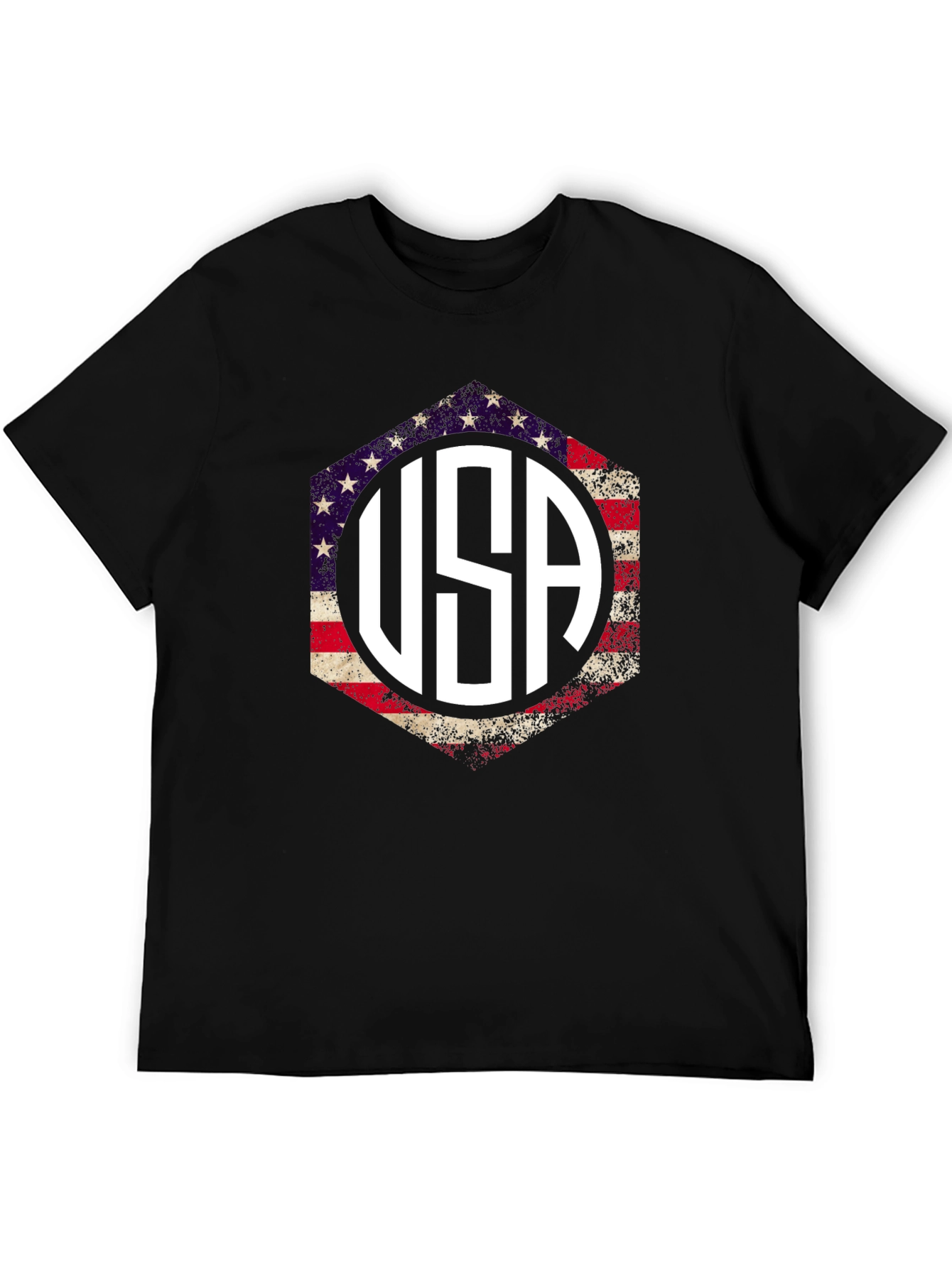 USA Patriotic T-Shirt American Flag Graphic Tee