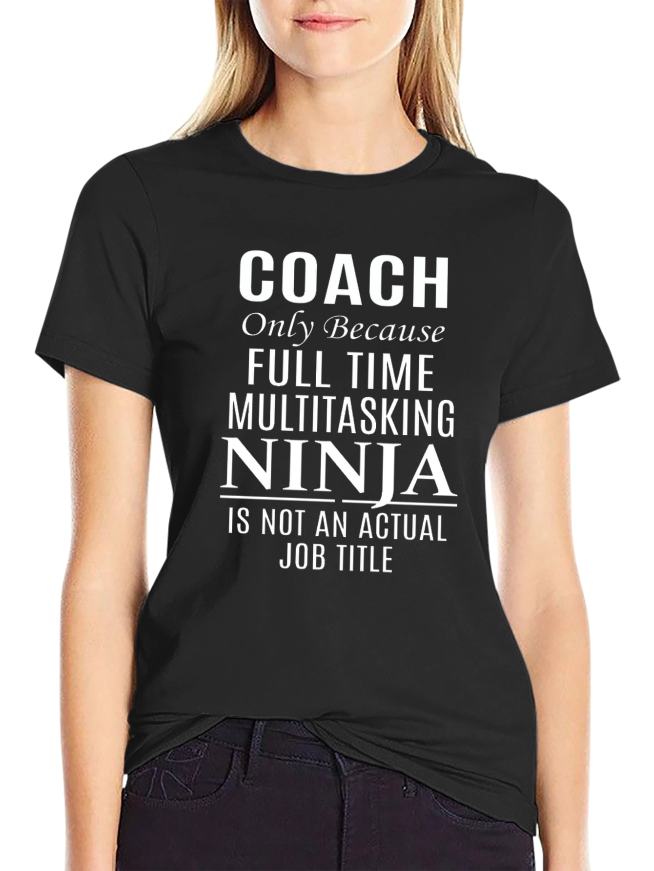 Coach Ninja T-Shirt - Funny Job Title Tee