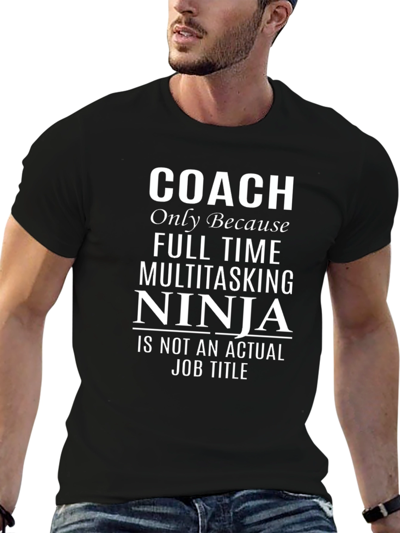 Coach Ninja T-Shirt - Funny Job Title Tee