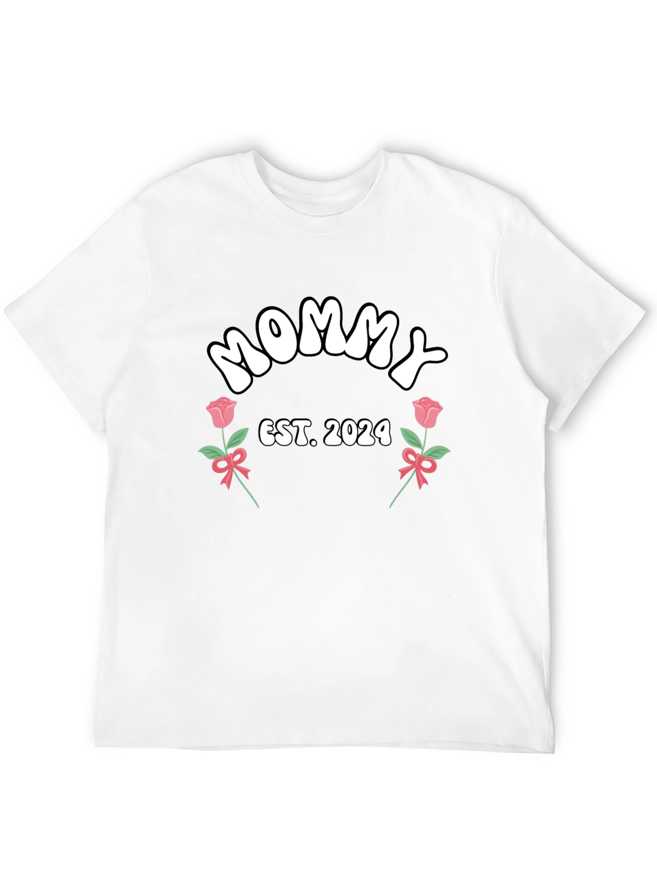 Mommy Est. 2024 Graphic Tee - New Mom Shirt