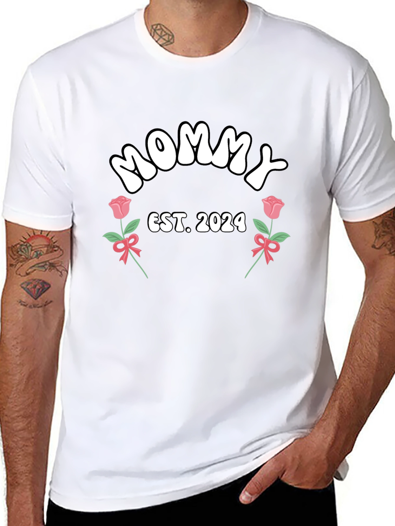 Mommy Est. 2024 Graphic Tee - New Mom Shirt