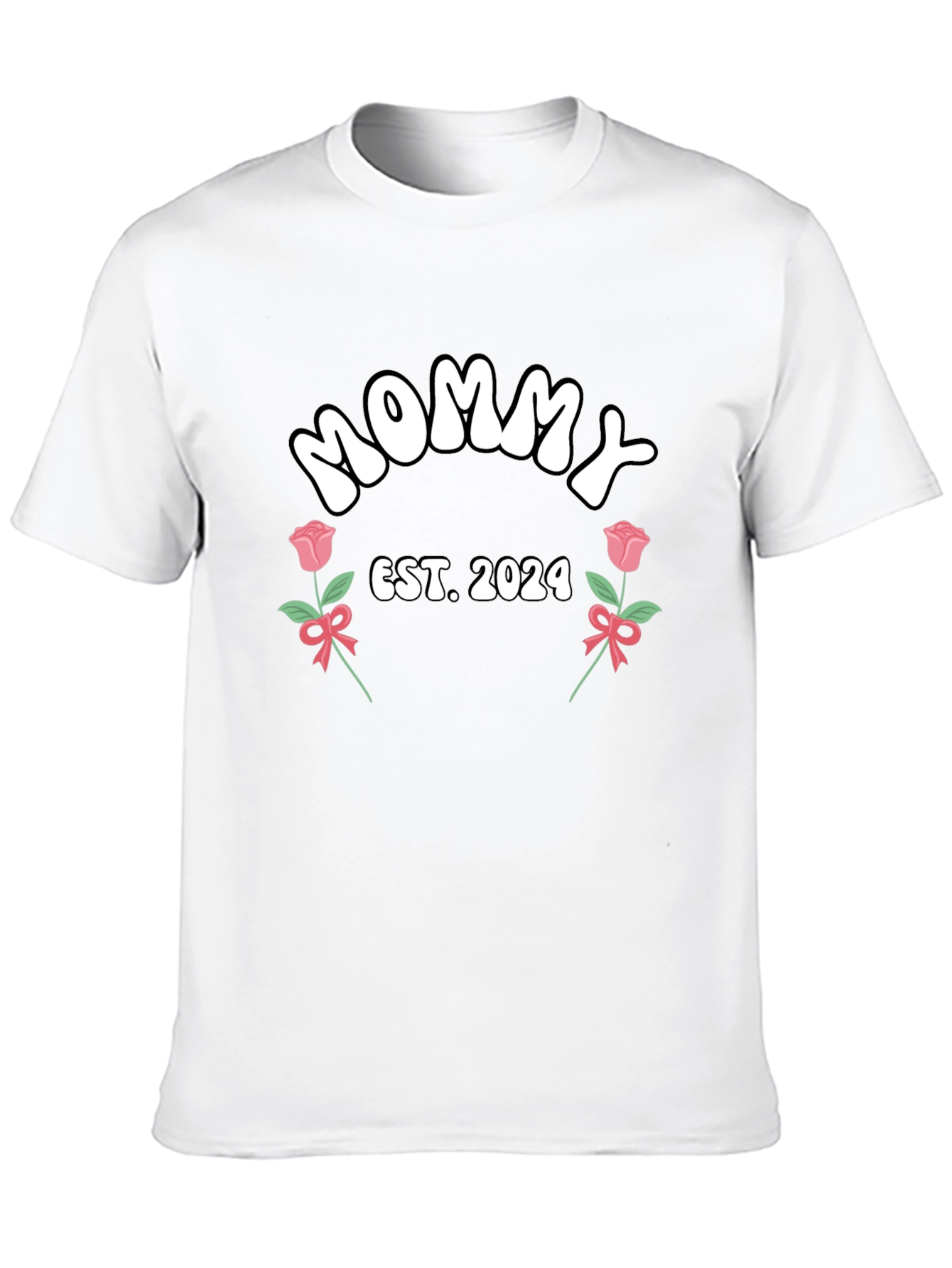 Mommy Est. 2024 Graphic Tee - New Mom Shirt