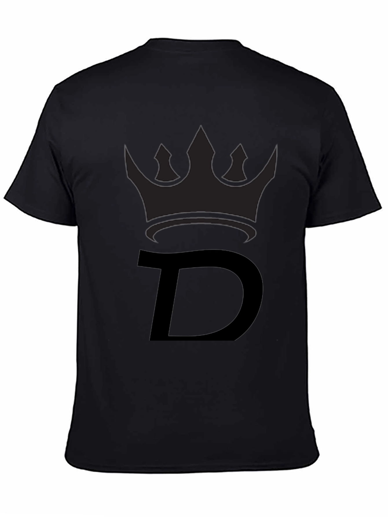 King D Black T-Shirt - Premium Cotton Blend