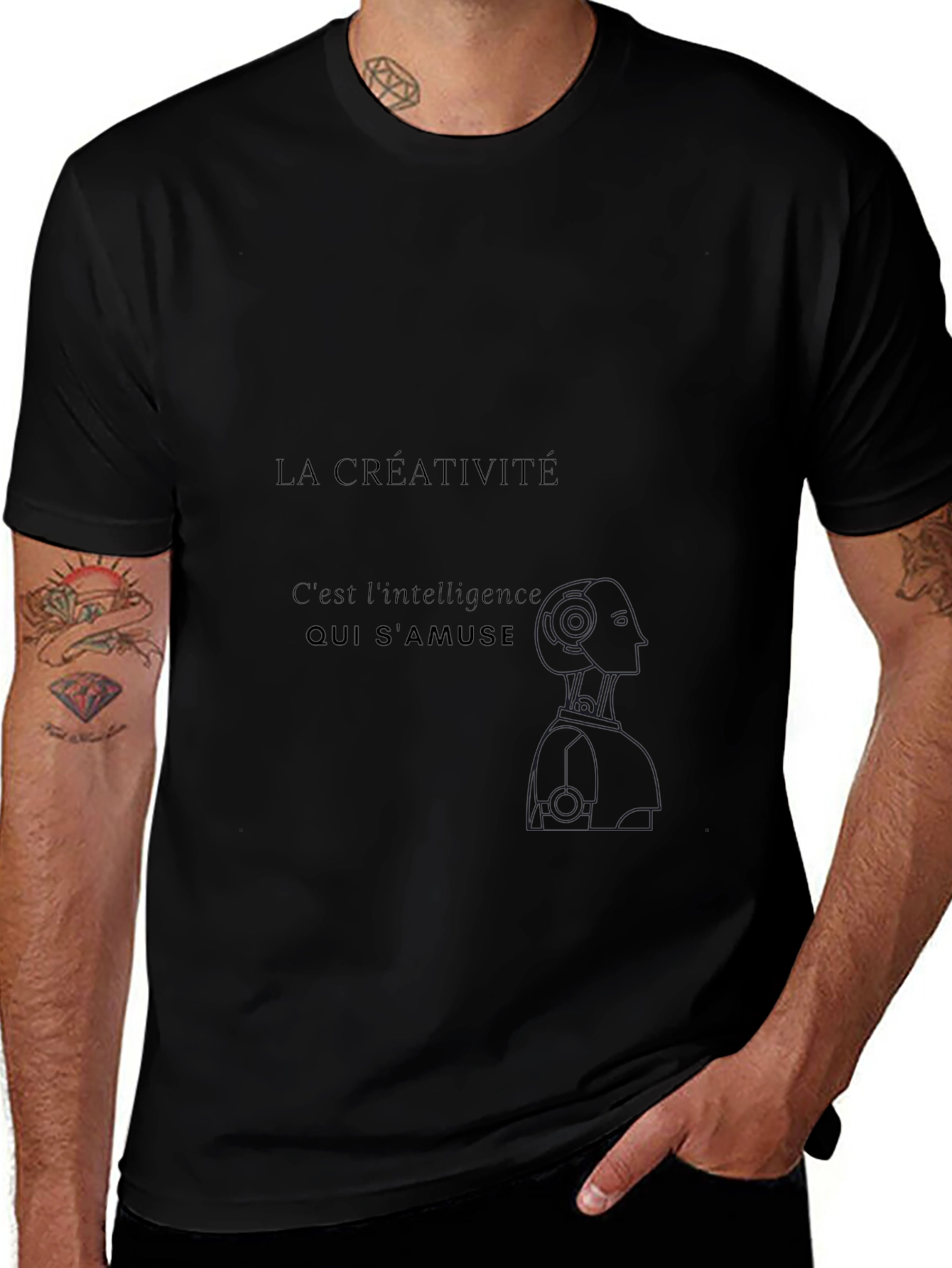 Creative AI Black T-Shirt