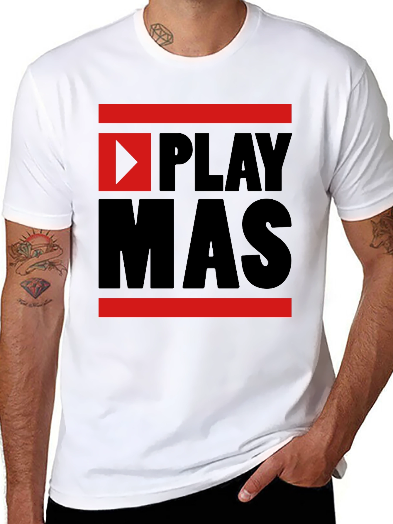 Play Mas T-Shirt - Black
