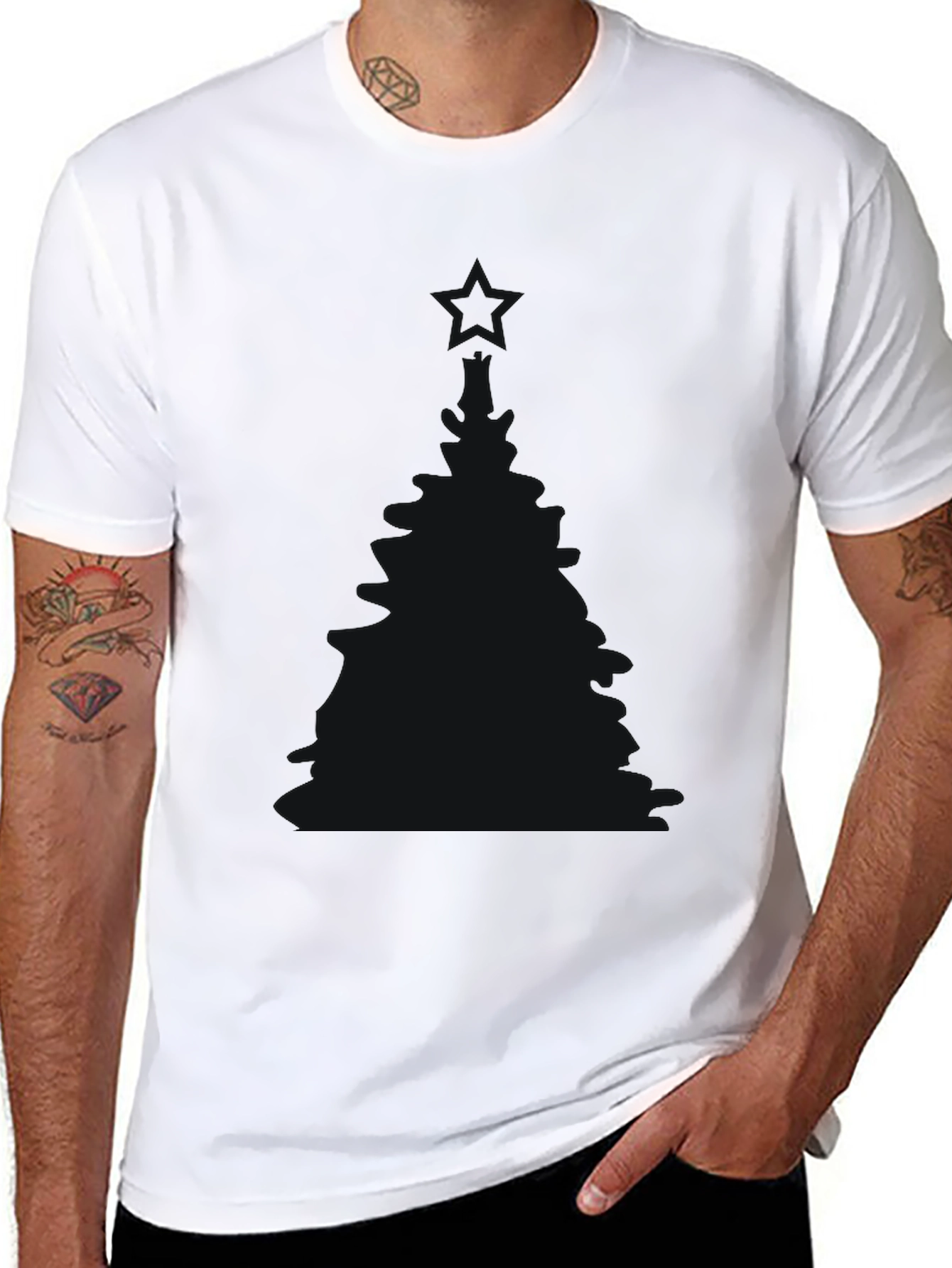 Classic Solid Black Crew Neck T-Shirt