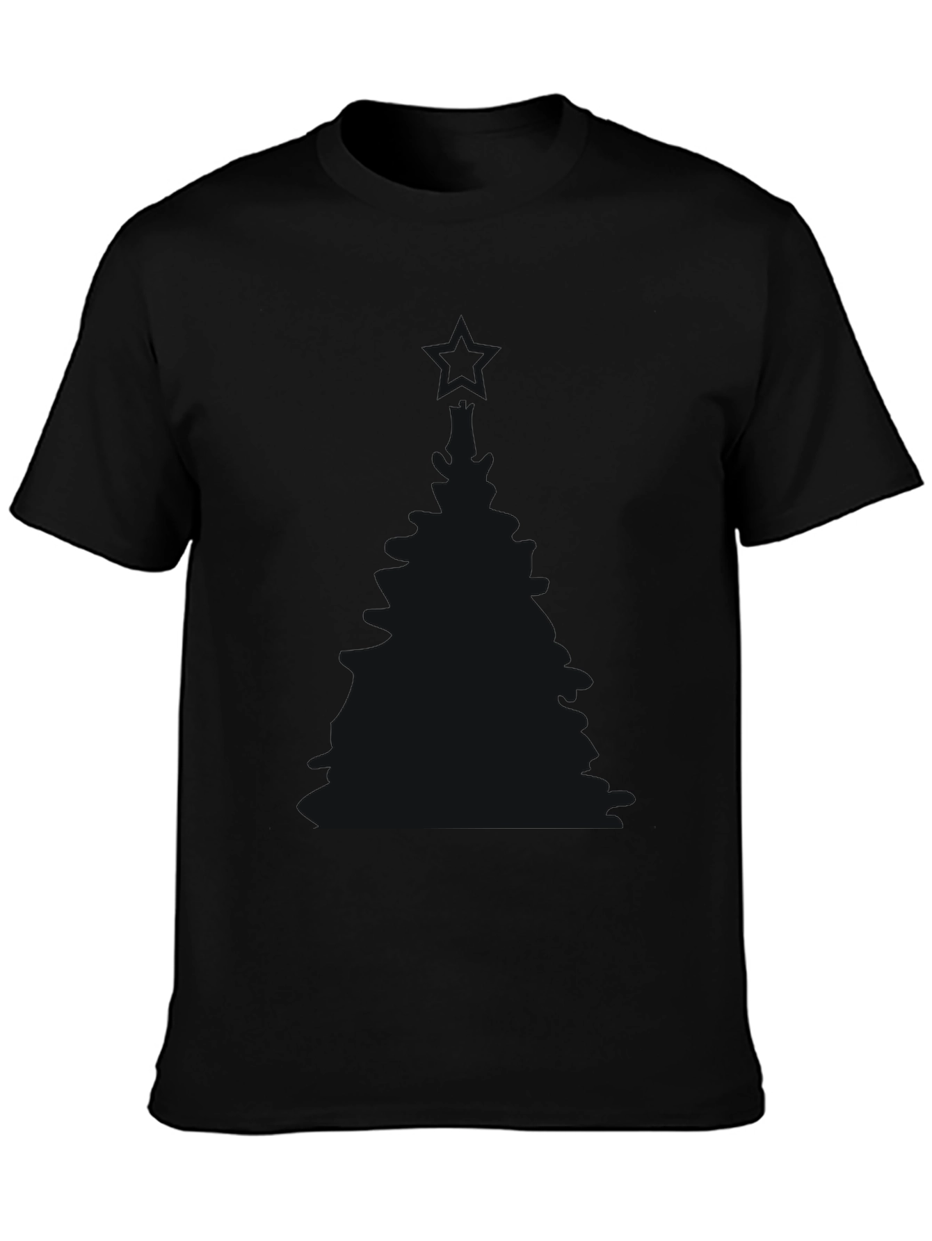 Classic Solid Black Crew Neck T-Shirt