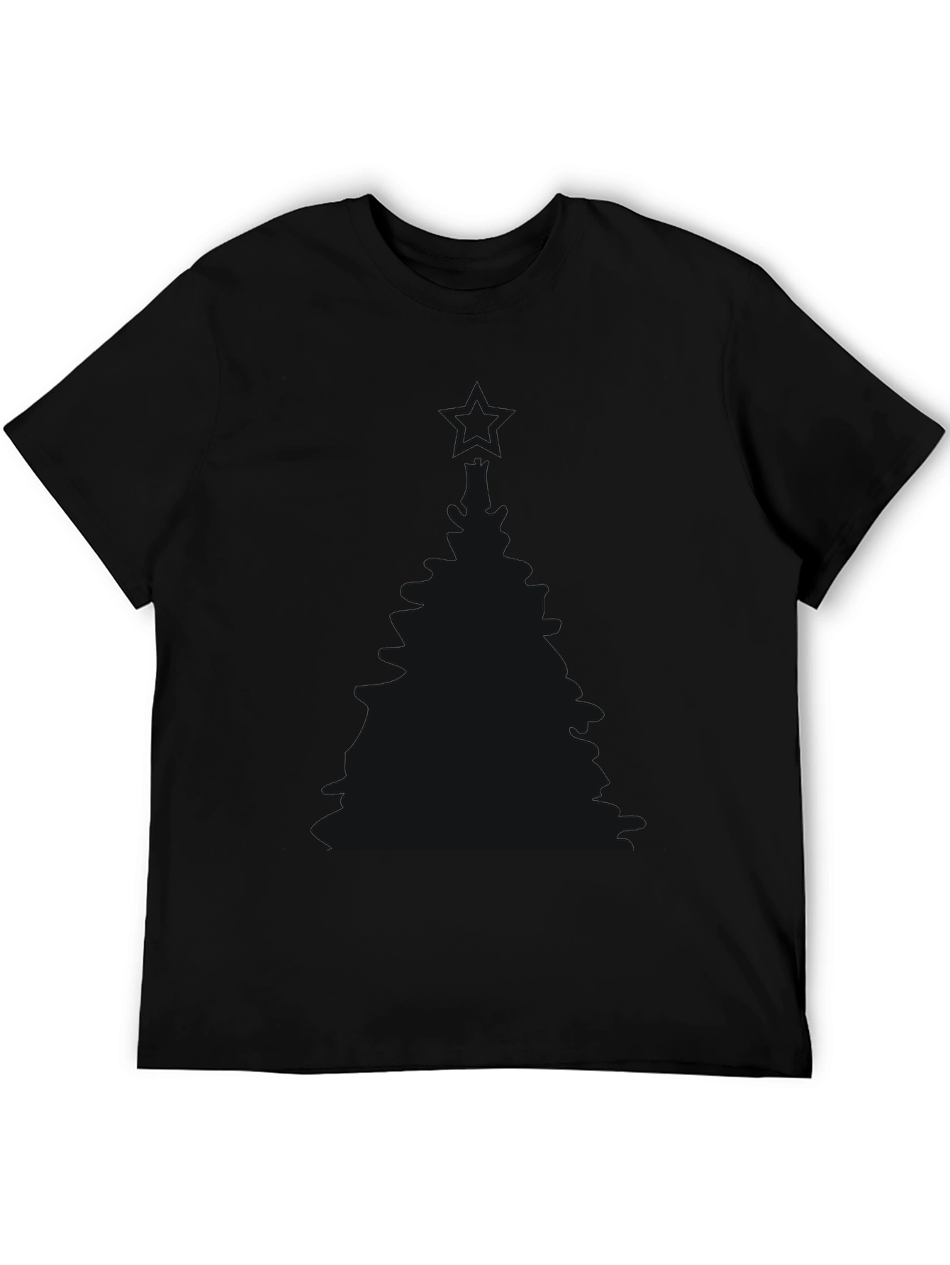 Classic Solid Black Crew Neck T-Shirt
