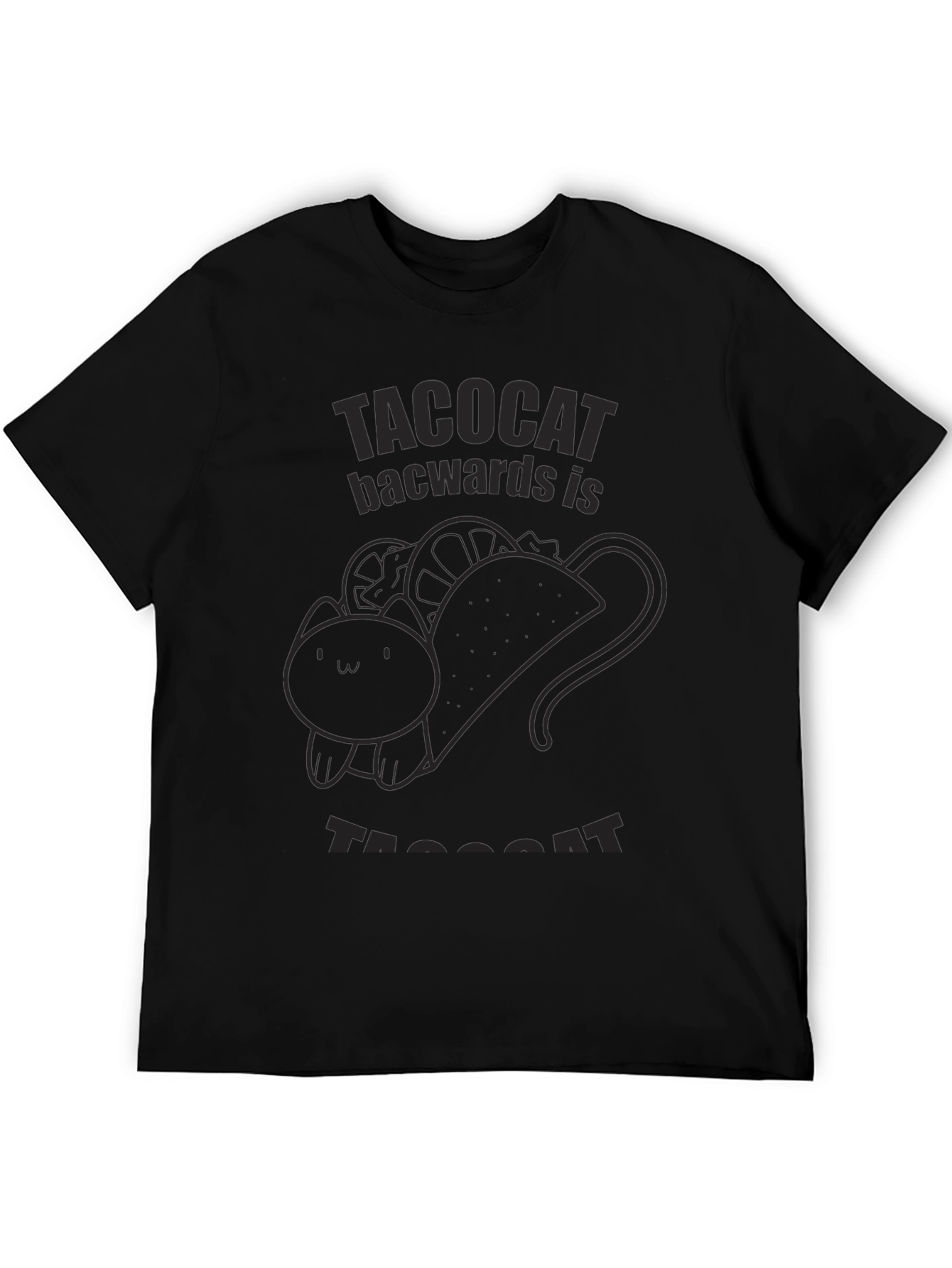 Taco Cat Reversible Funny T-Shirt