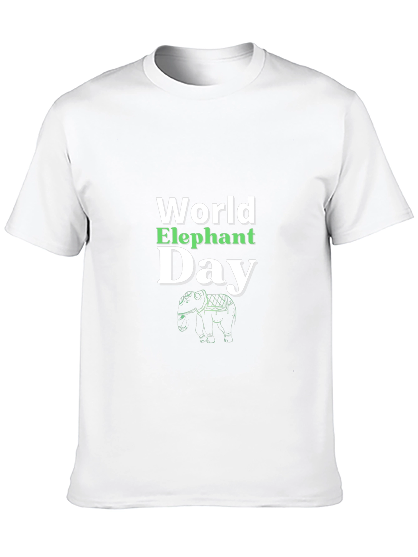 World Elephant Day Black T-Shirt