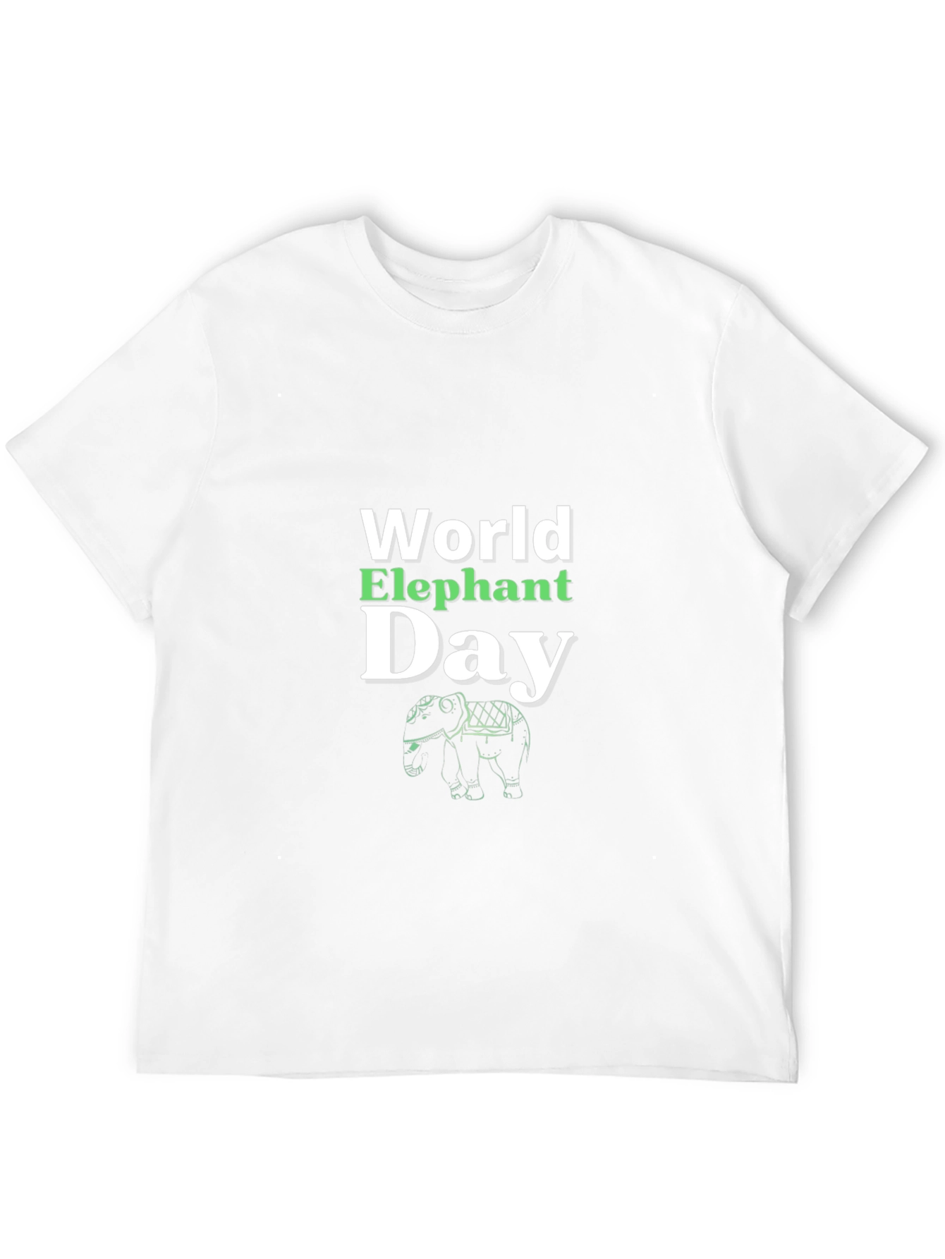 World Elephant Day Black T-Shirt