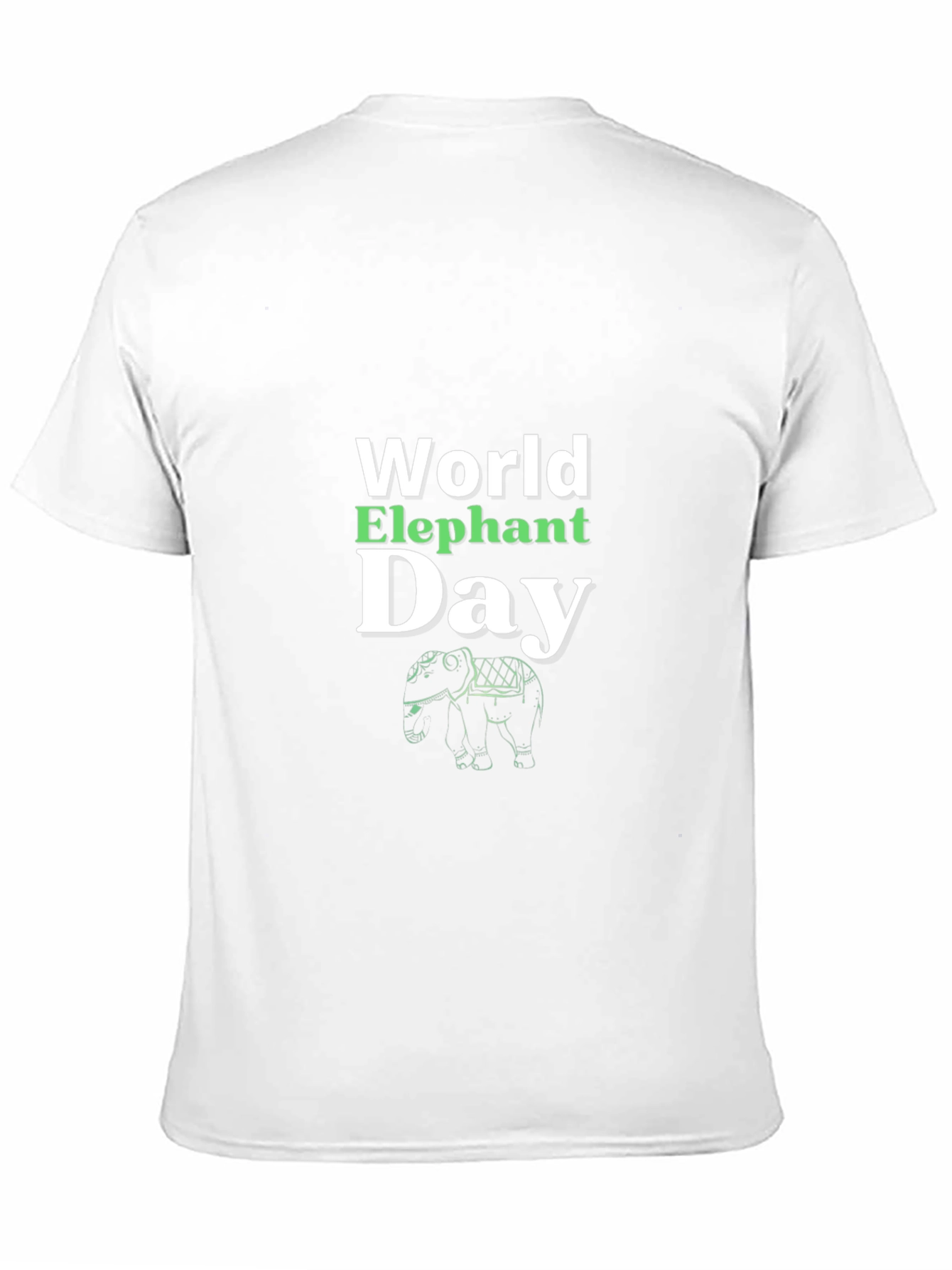 World Elephant Day Black T-Shirt