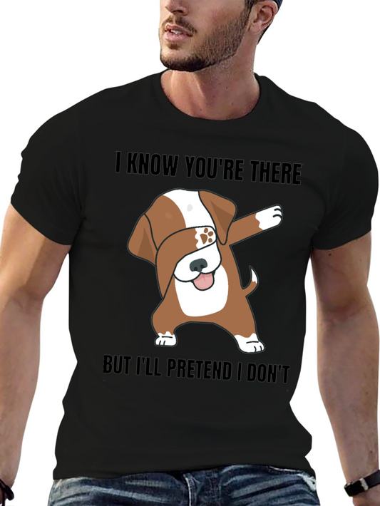 Funny Dog Dabbing Graphic T-Shirt