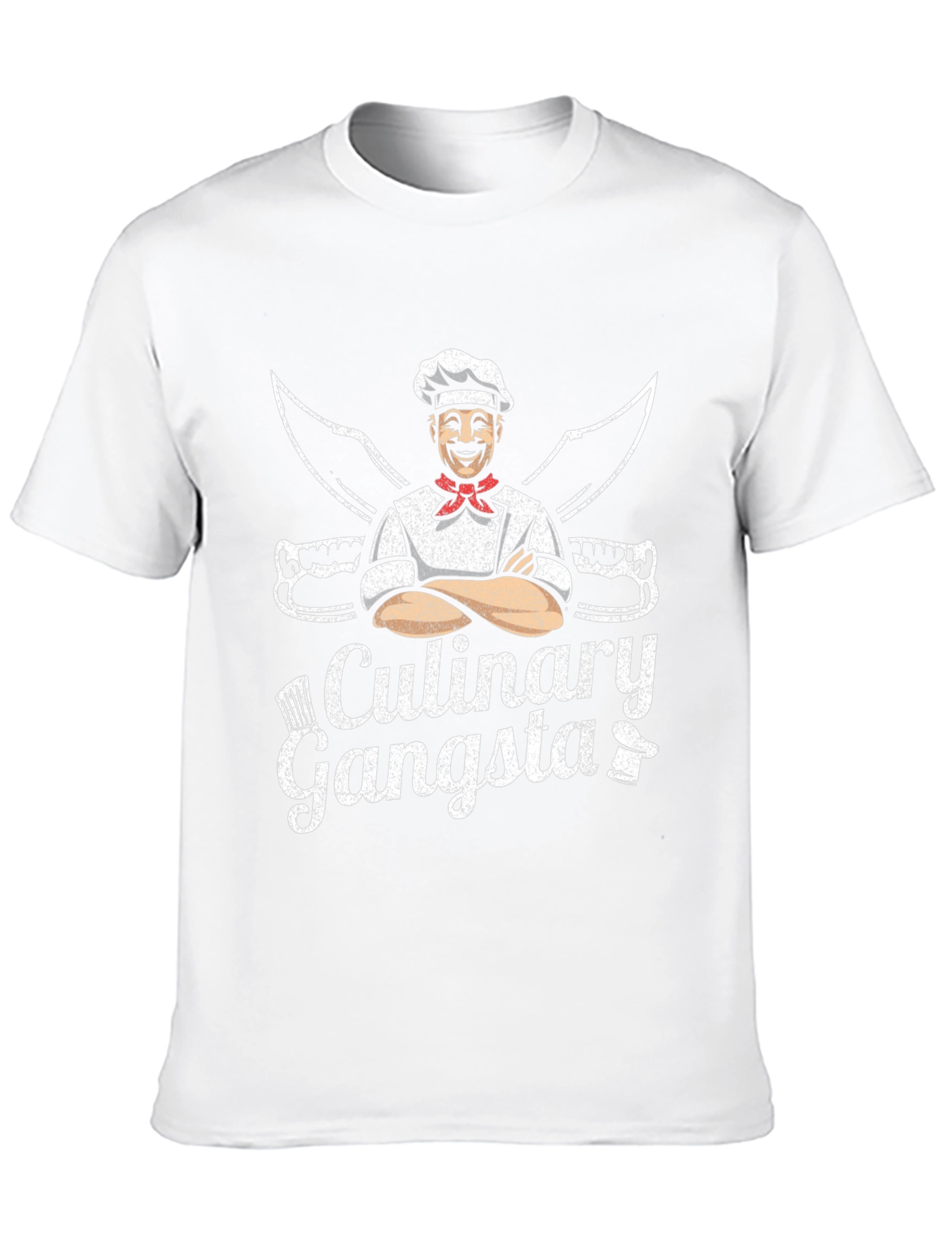 Culinary Gangsta Black T-Shirt Chef Humor
