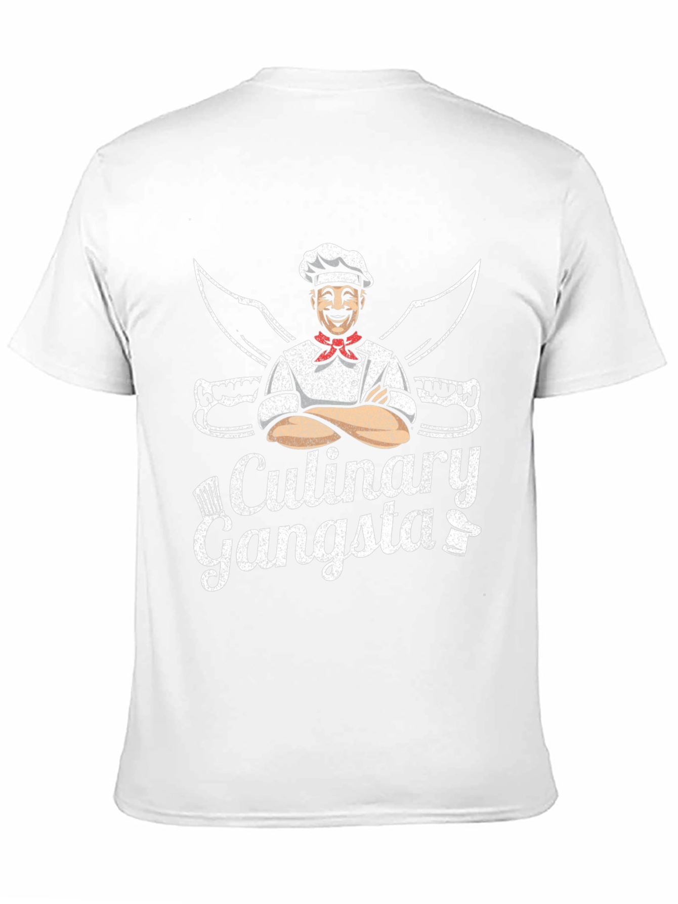 Culinary Gangsta Black T-Shirt Chef Humor