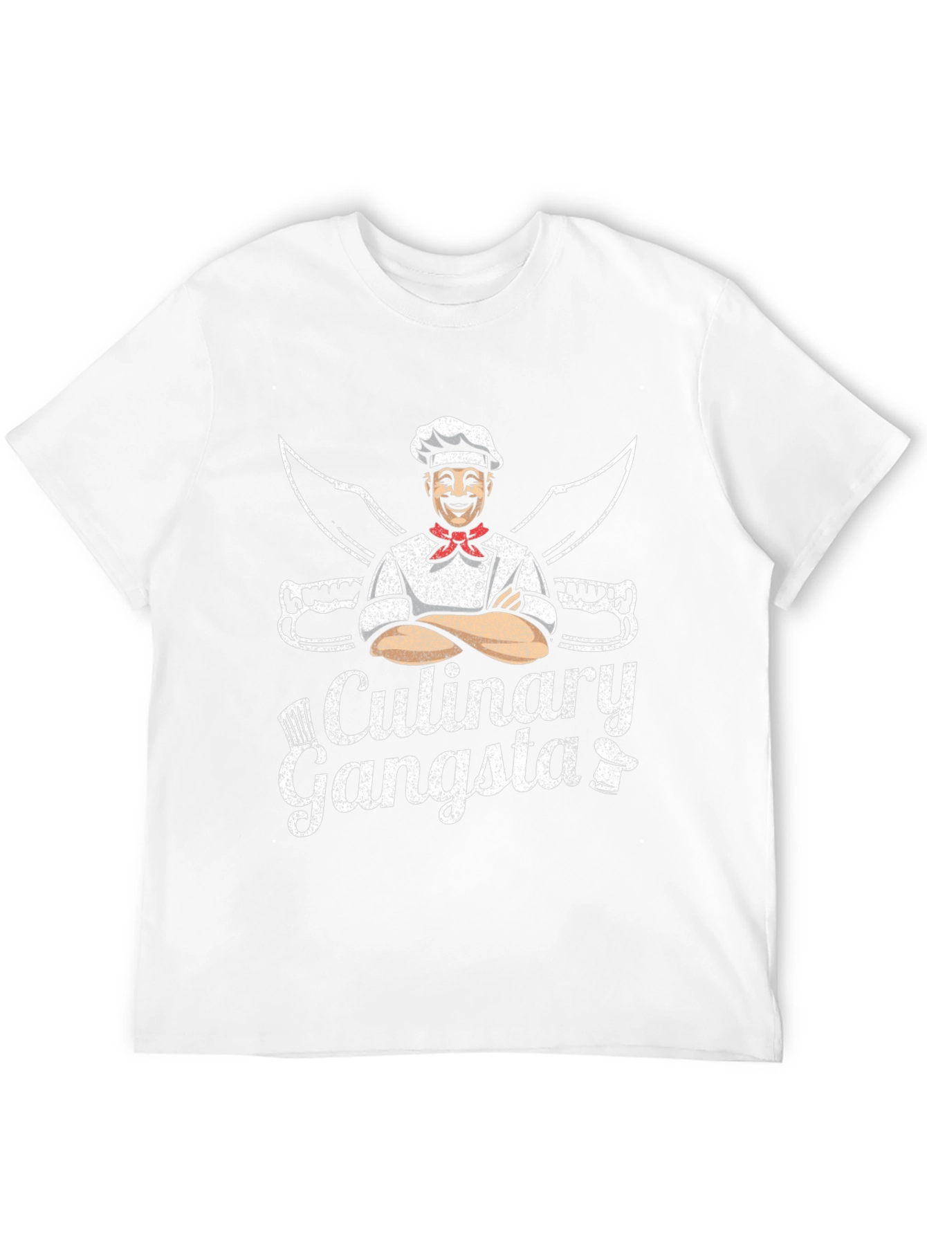 Culinary Gangsta Black T-Shirt Chef Humor