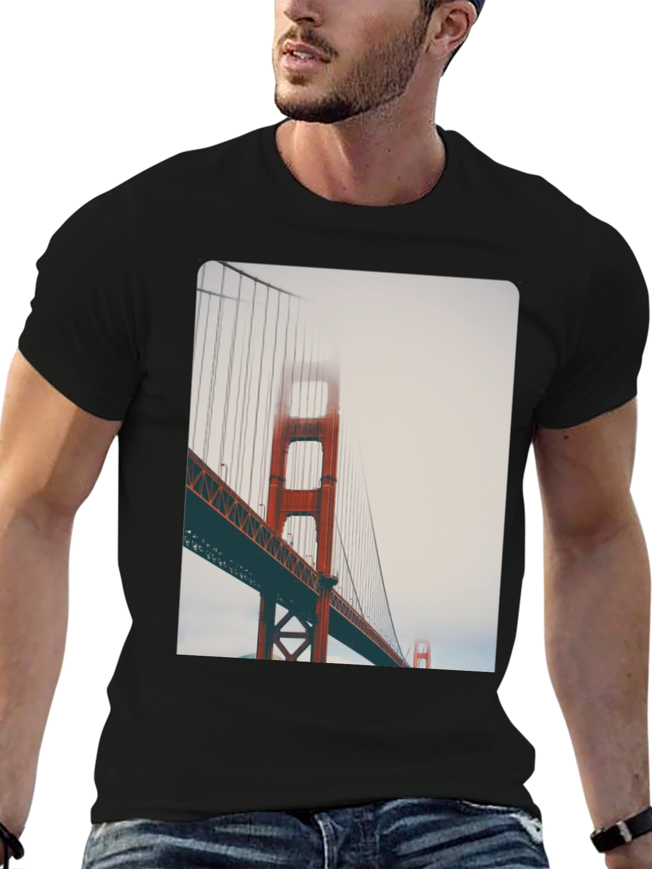 Golden Gate Bridge T-Shirt - Black