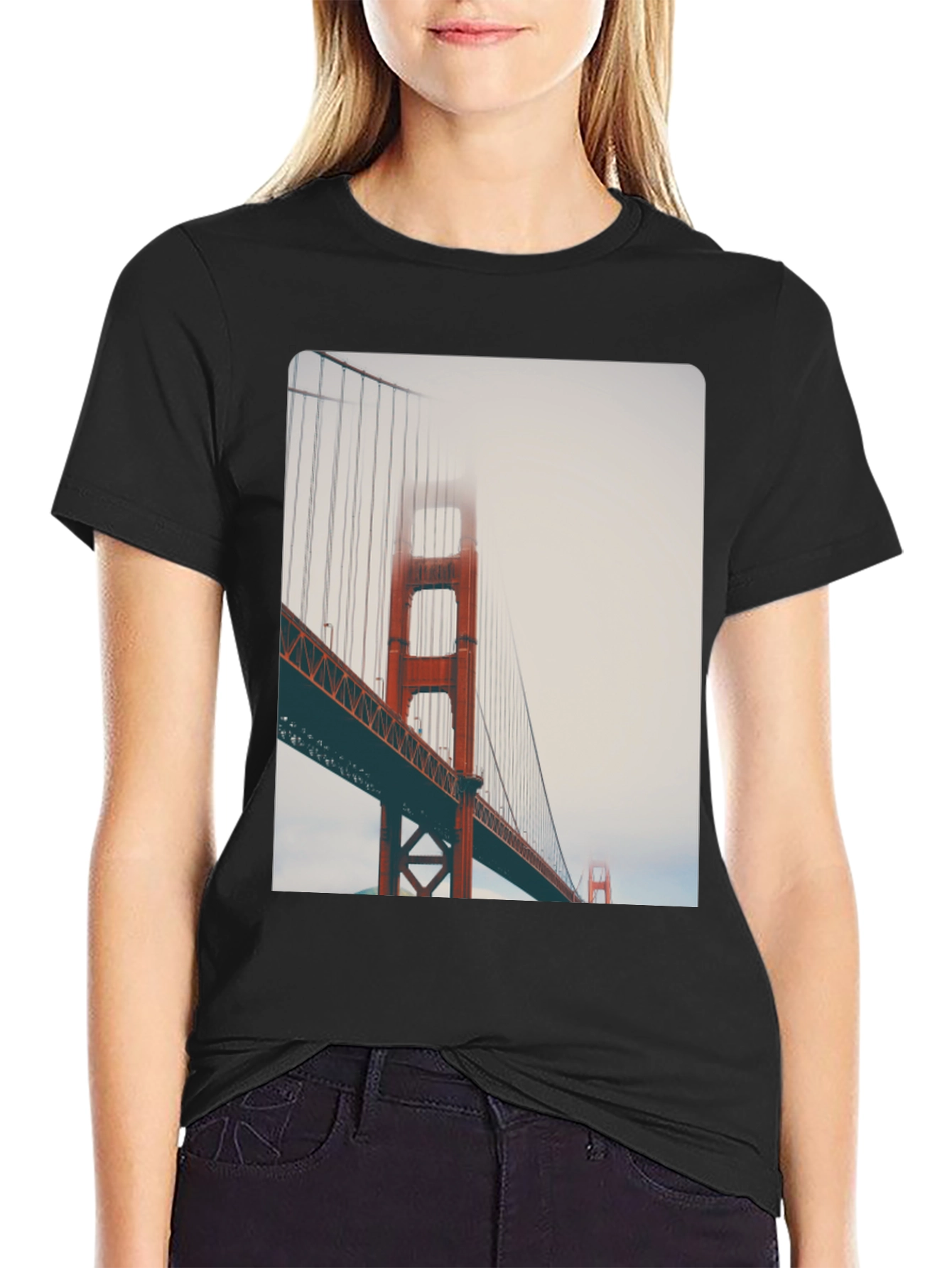 Golden Gate Bridge T-Shirt - Black