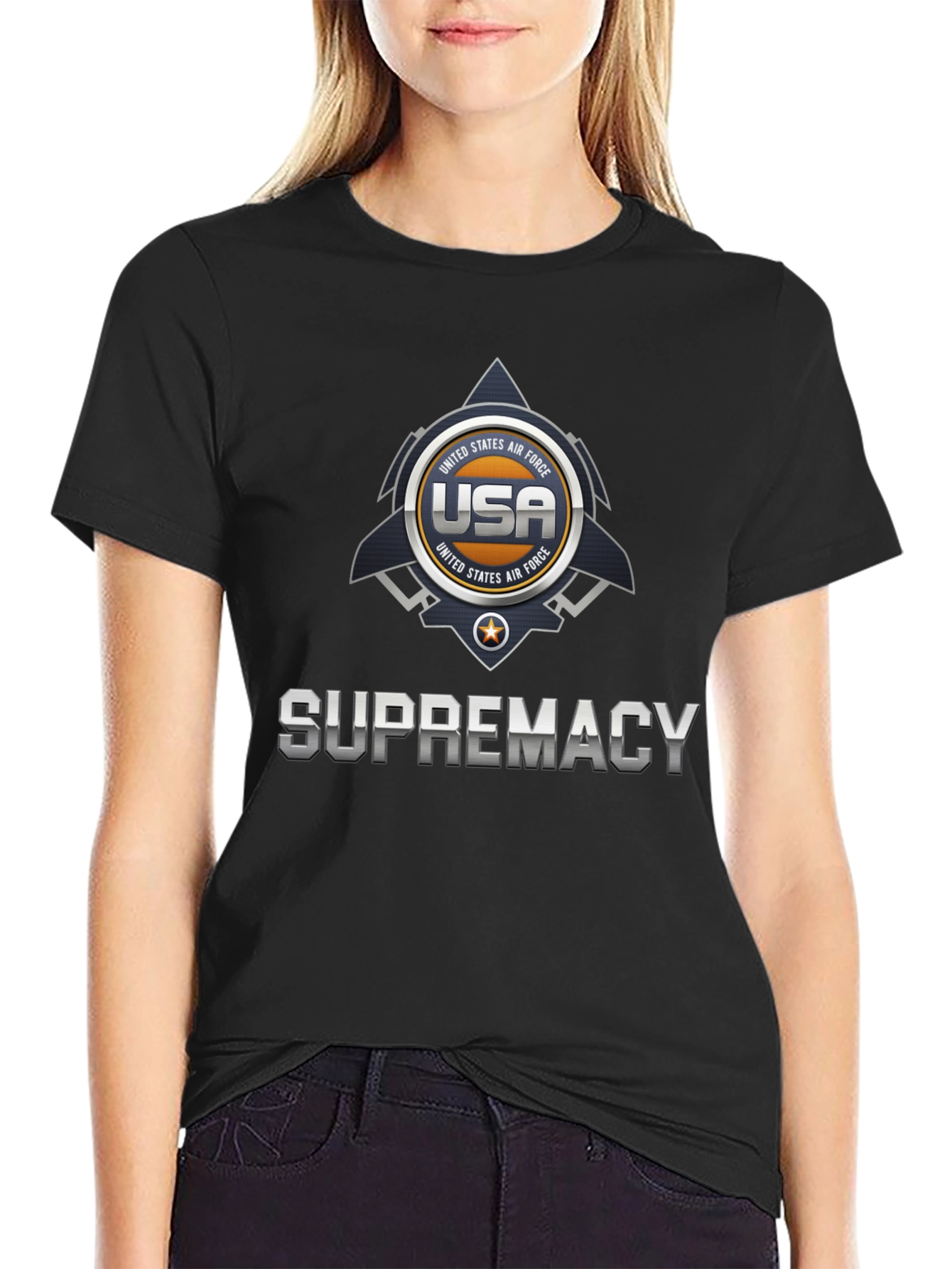 USA Air Force Supremacy Graphic T-Shirt