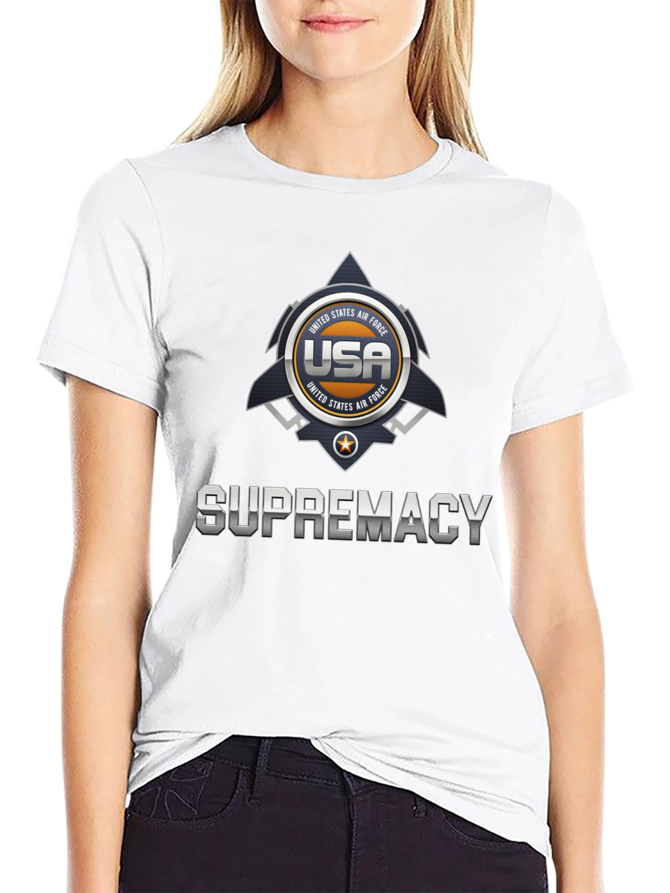 USA Air Force Supremacy Graphic T-Shirt