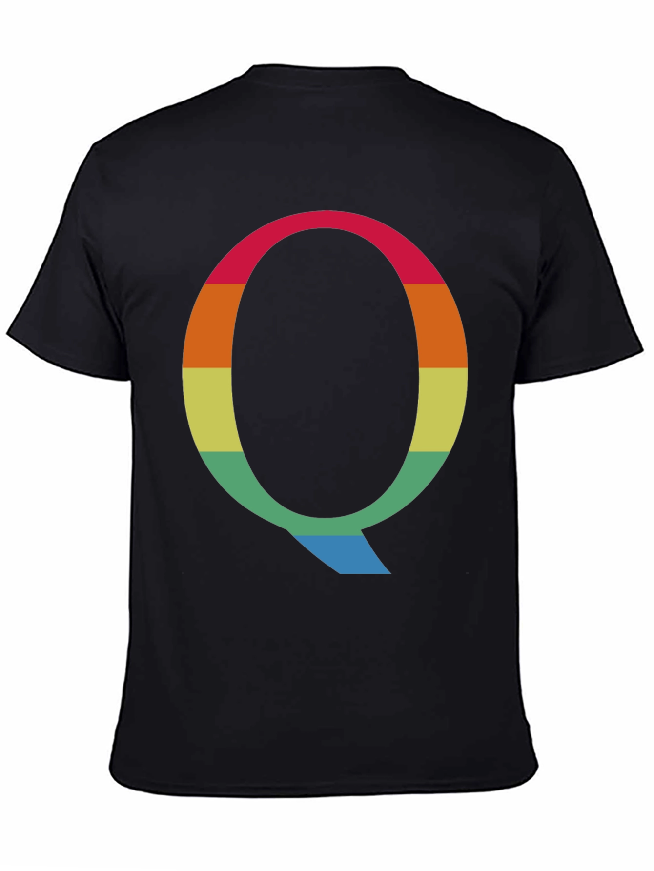 Rainbow Letter Q Graphic Tee