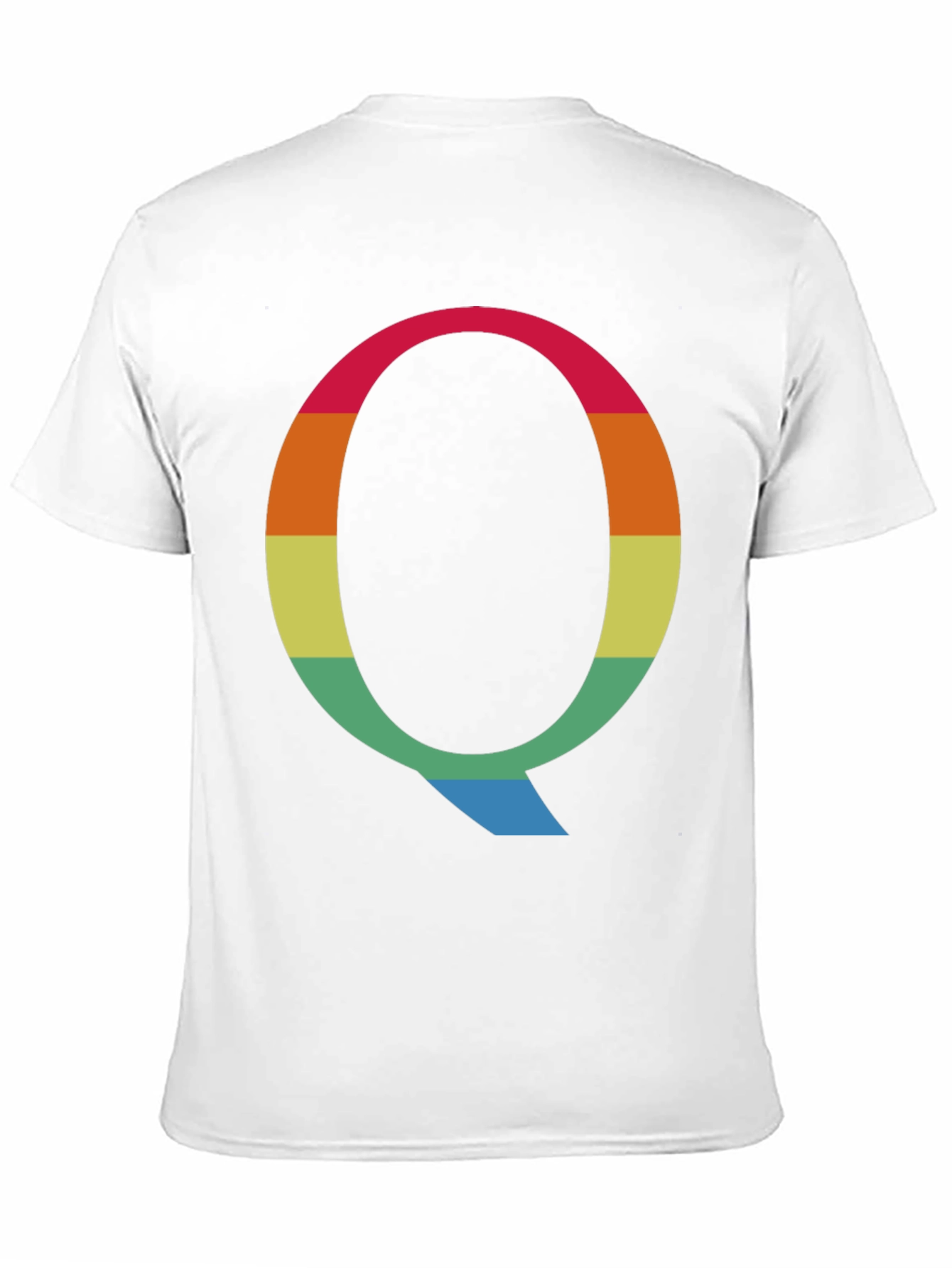Rainbow Letter Q Graphic Tee