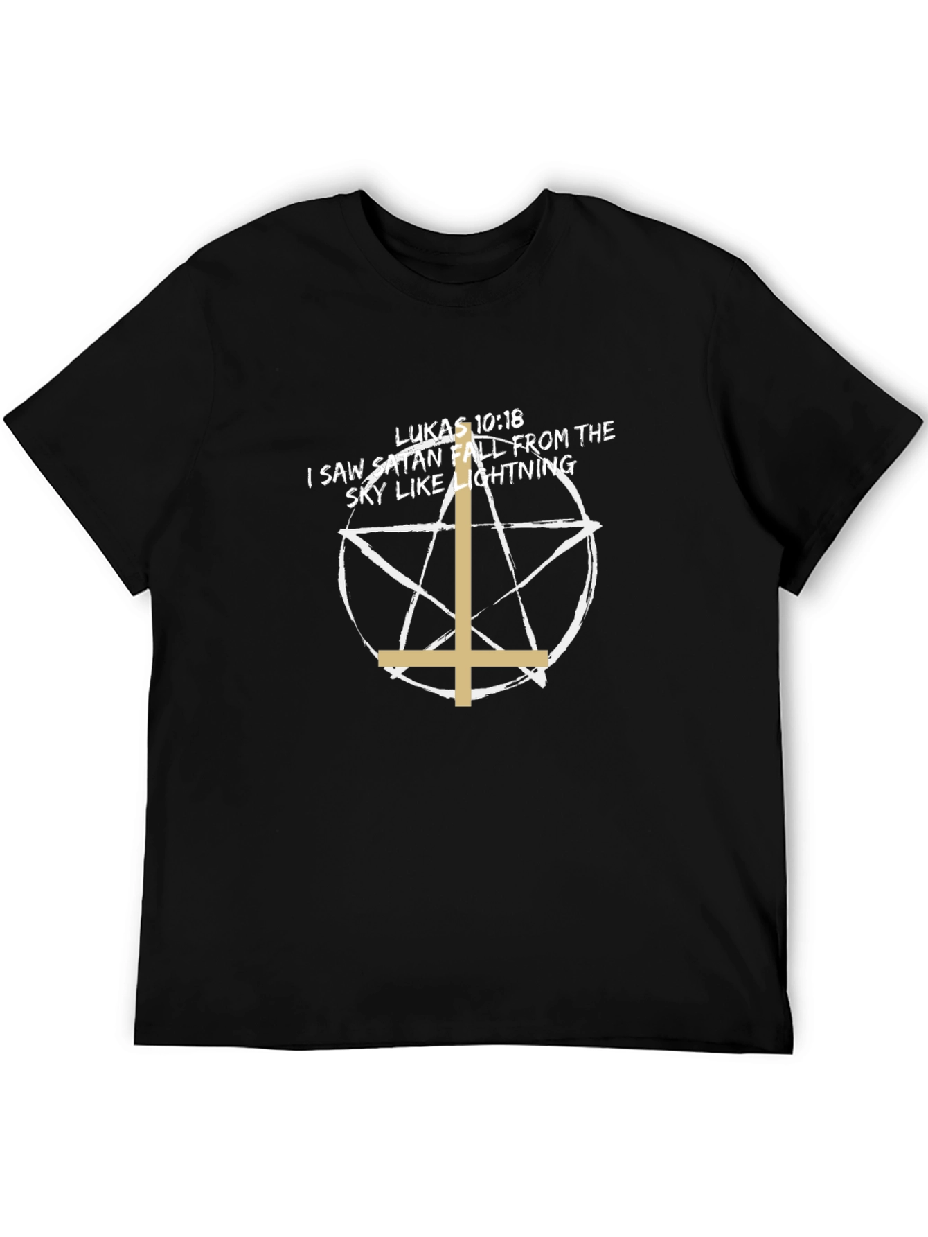 Satan Falling T-Shirt - Lukas 10:18 Tee