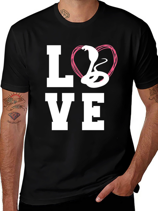 Cobra Love Graphic Tee - Snake Lovers T-Shirt