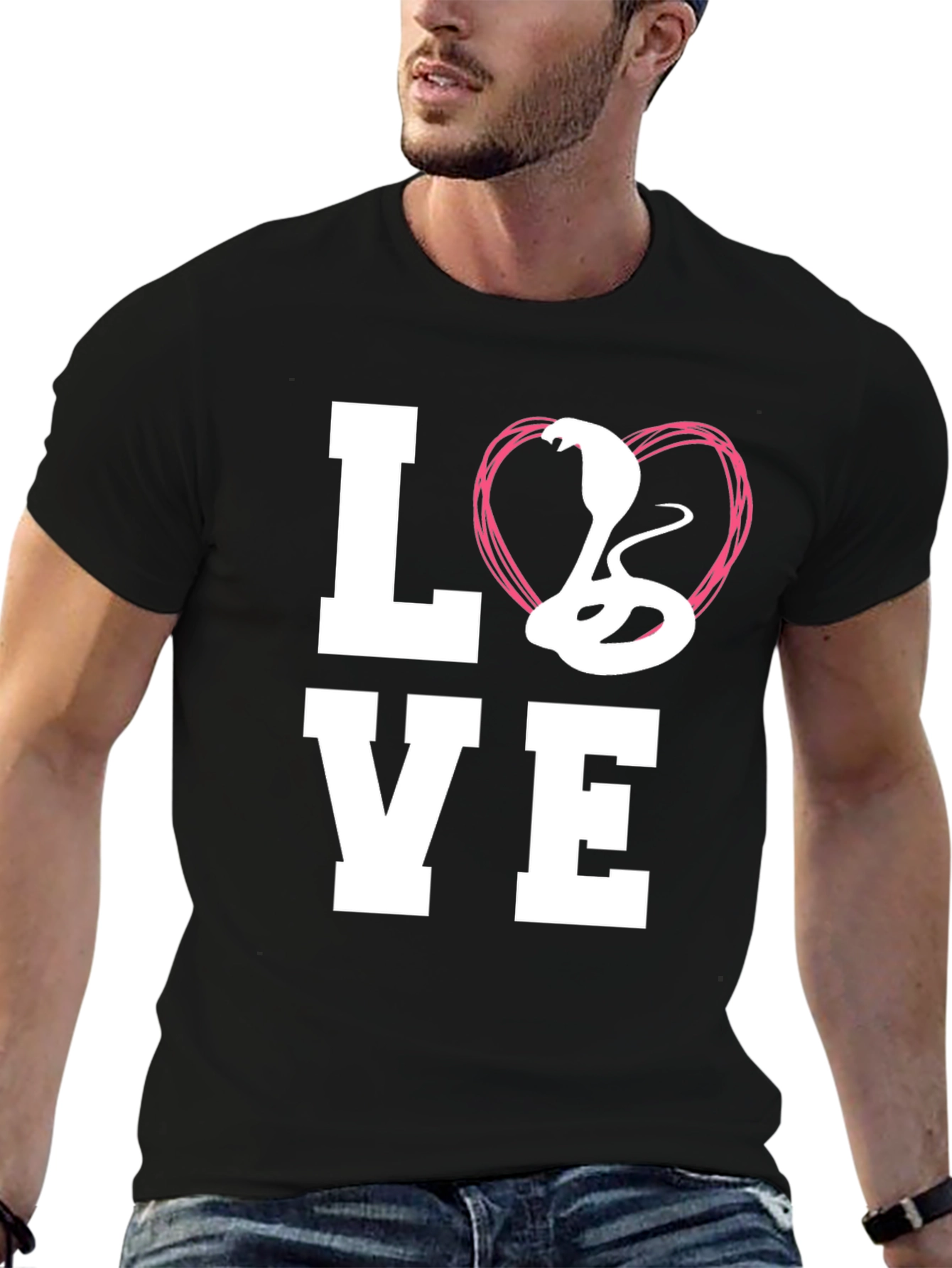 Cobra Love Graphic Tee - Snake Lovers T-Shirt