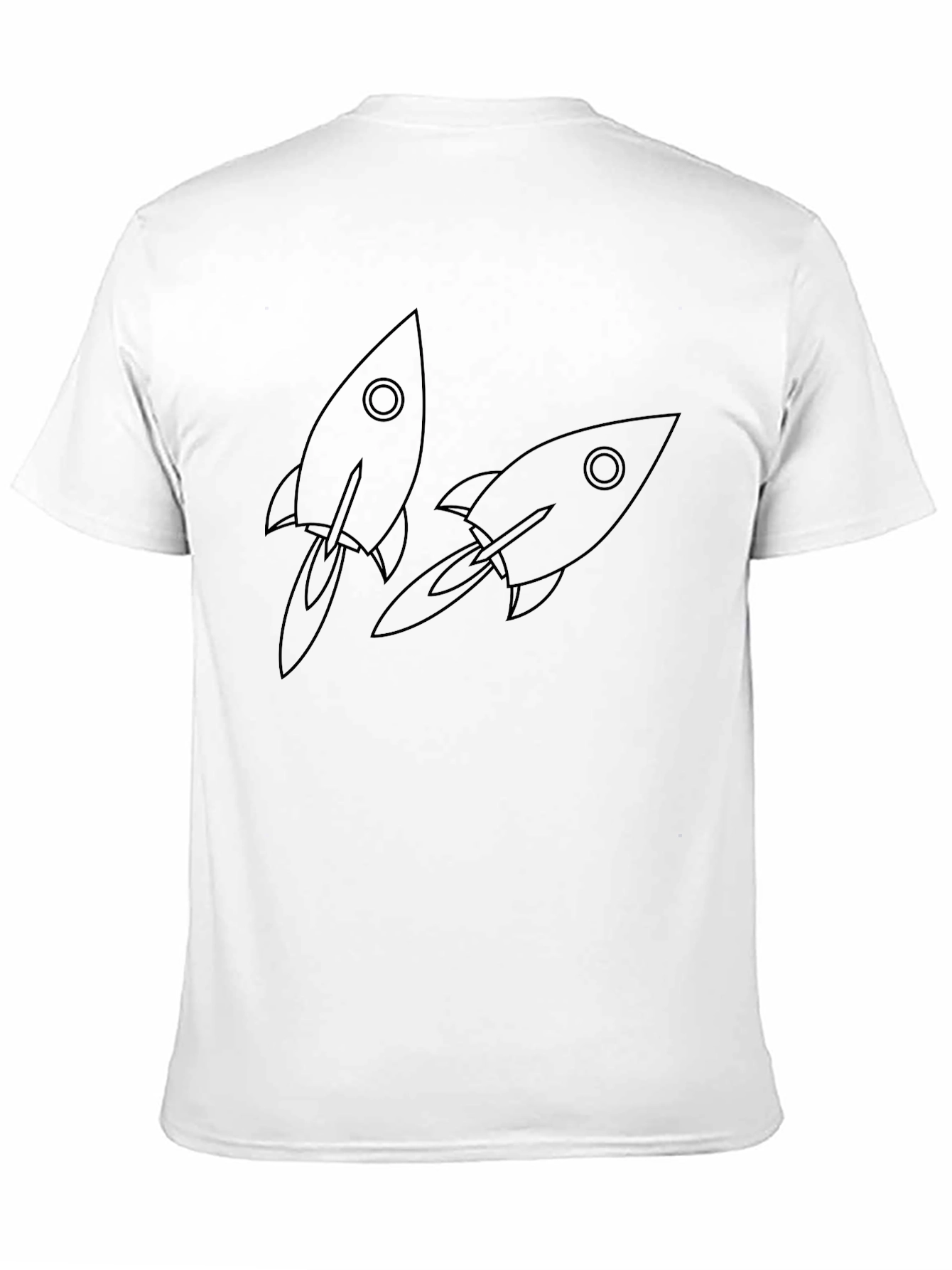 Rocket Ship Graphic Tee - Classic Black T-Shirt