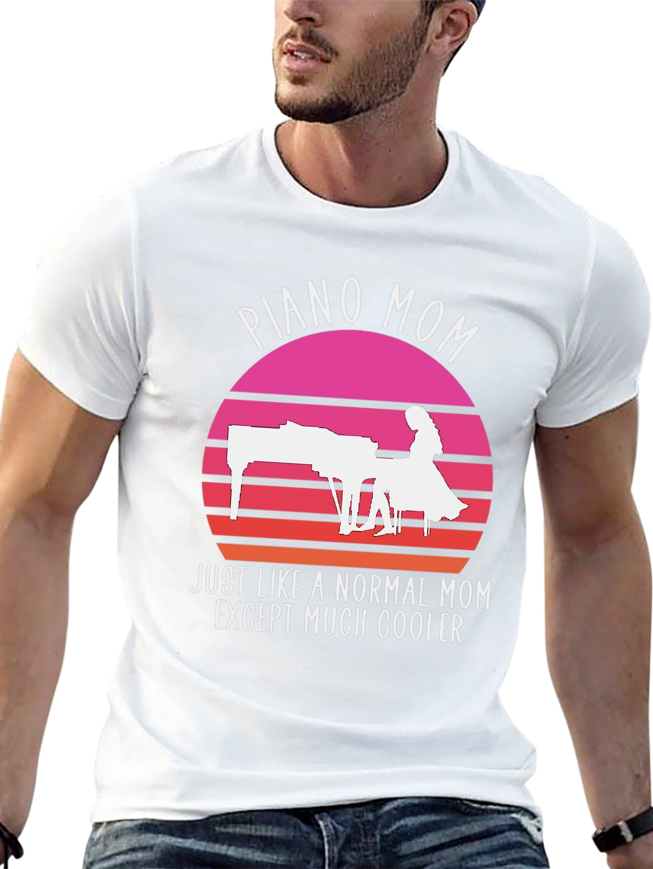 Piano Mom T-Shirt - Cool Musician Mom Tee