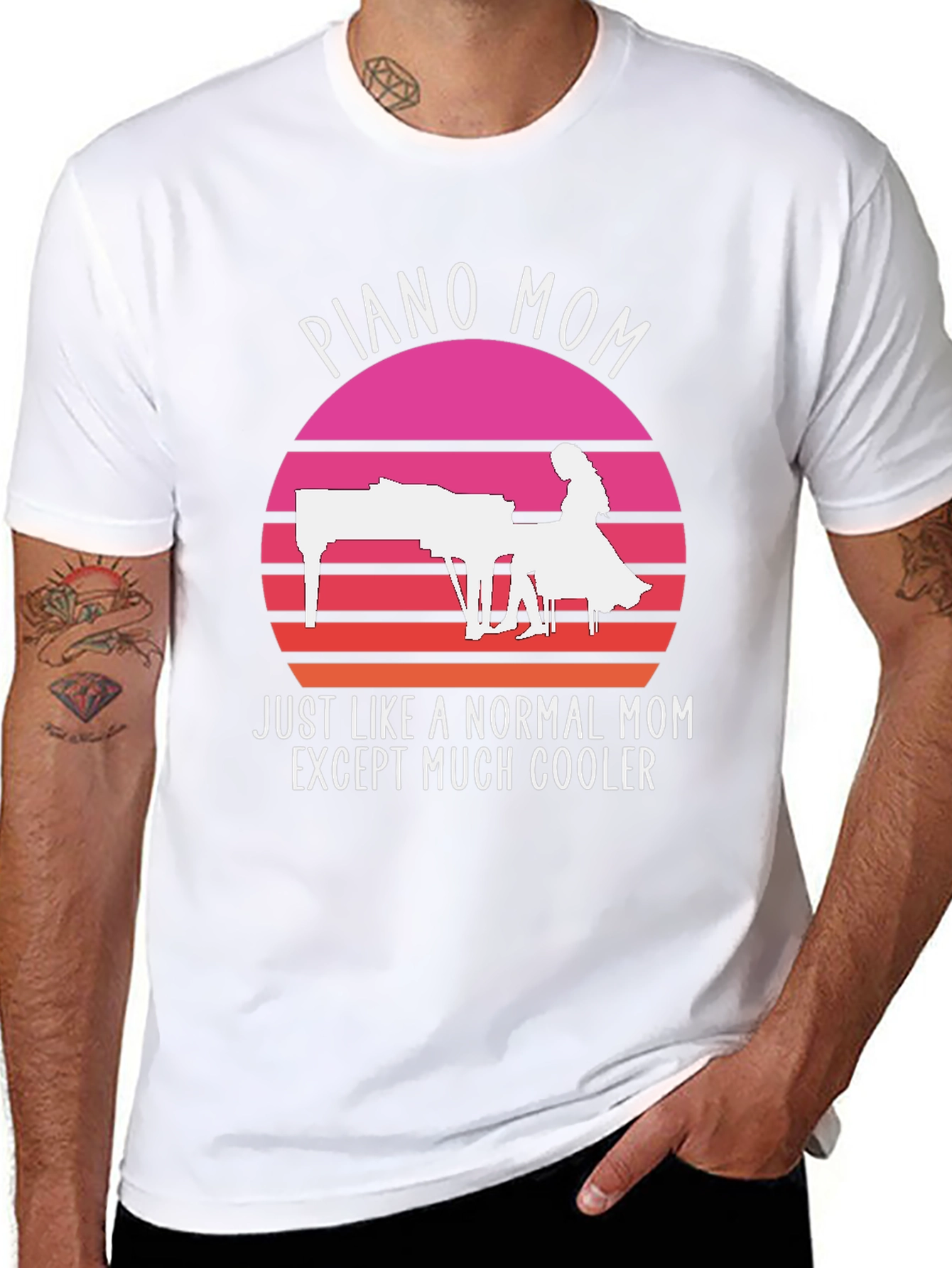 Piano Mom T-Shirt - Cool Musician Mom Tee