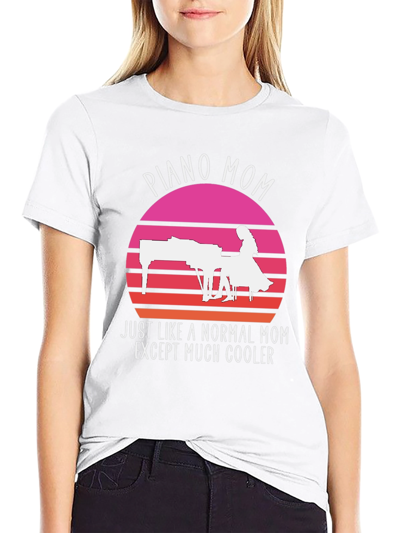 Piano Mom T-Shirt - Cool Musician Mom Tee