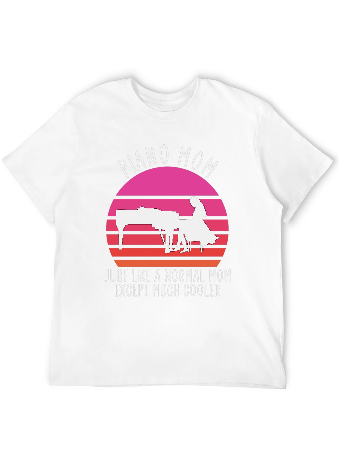 Piano Mom T-Shirt - Cool Musician Mom Tee