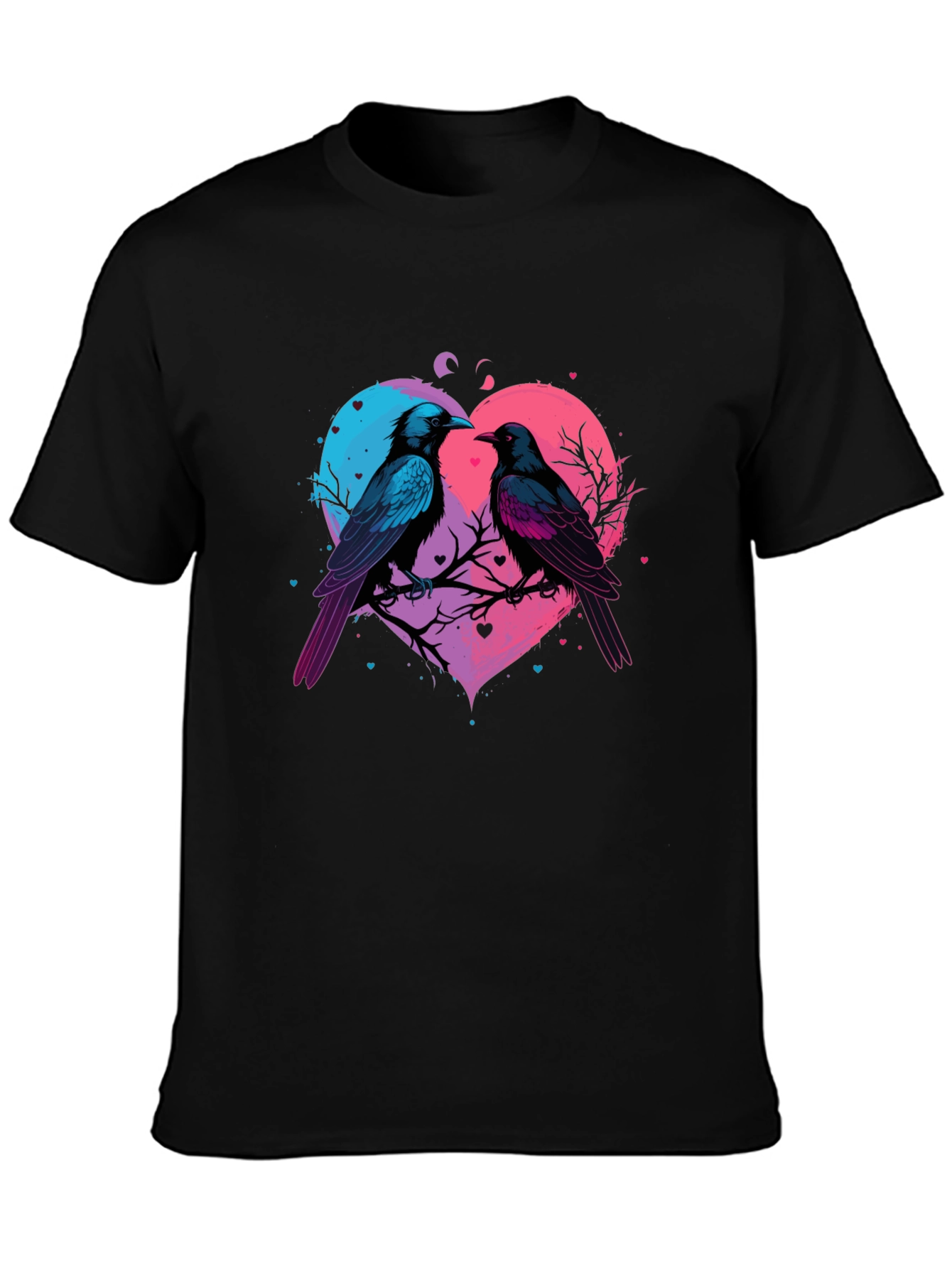 Love Birds Heart Graphic T-Shirt