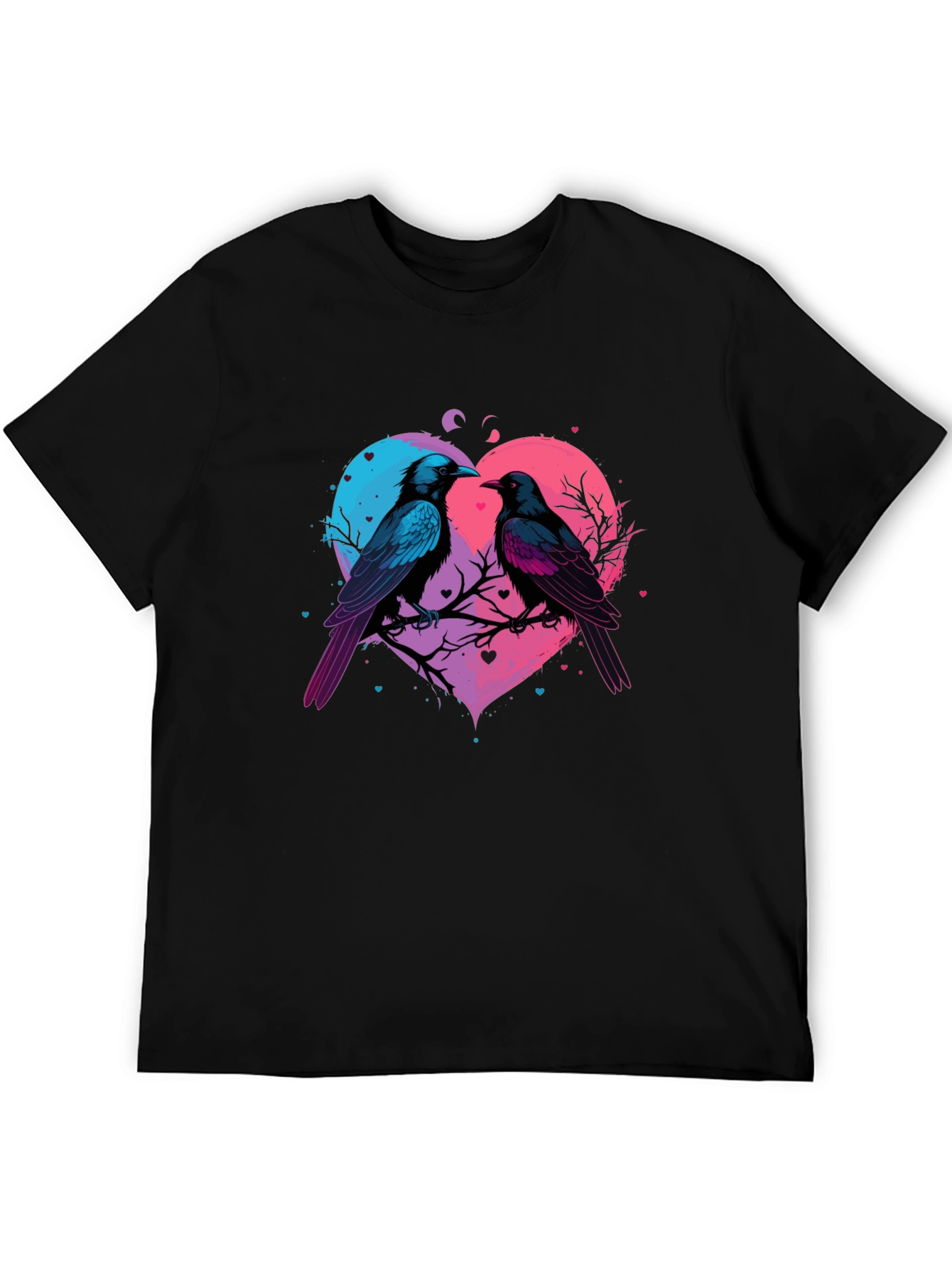 Love Birds Heart Graphic T-Shirt