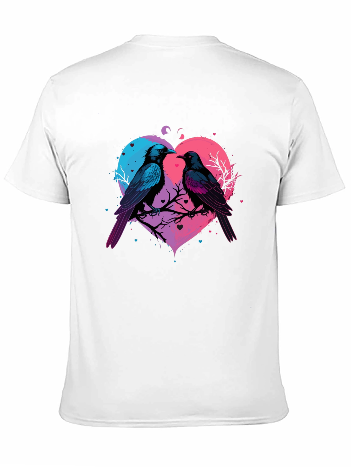 Love Birds Heart Graphic T-Shirt