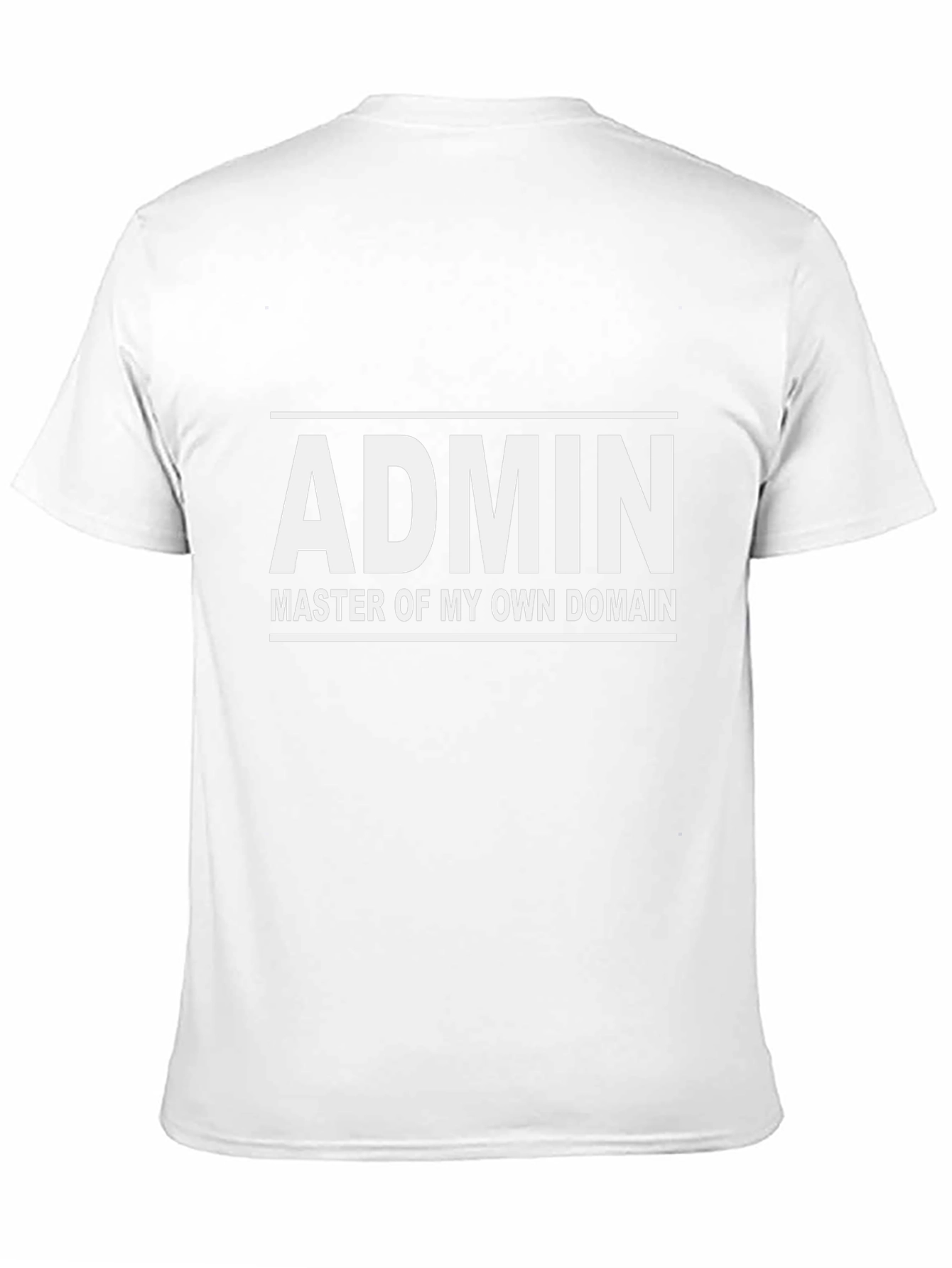 Admin Master T-Shirt - Black Crew Neck Tee