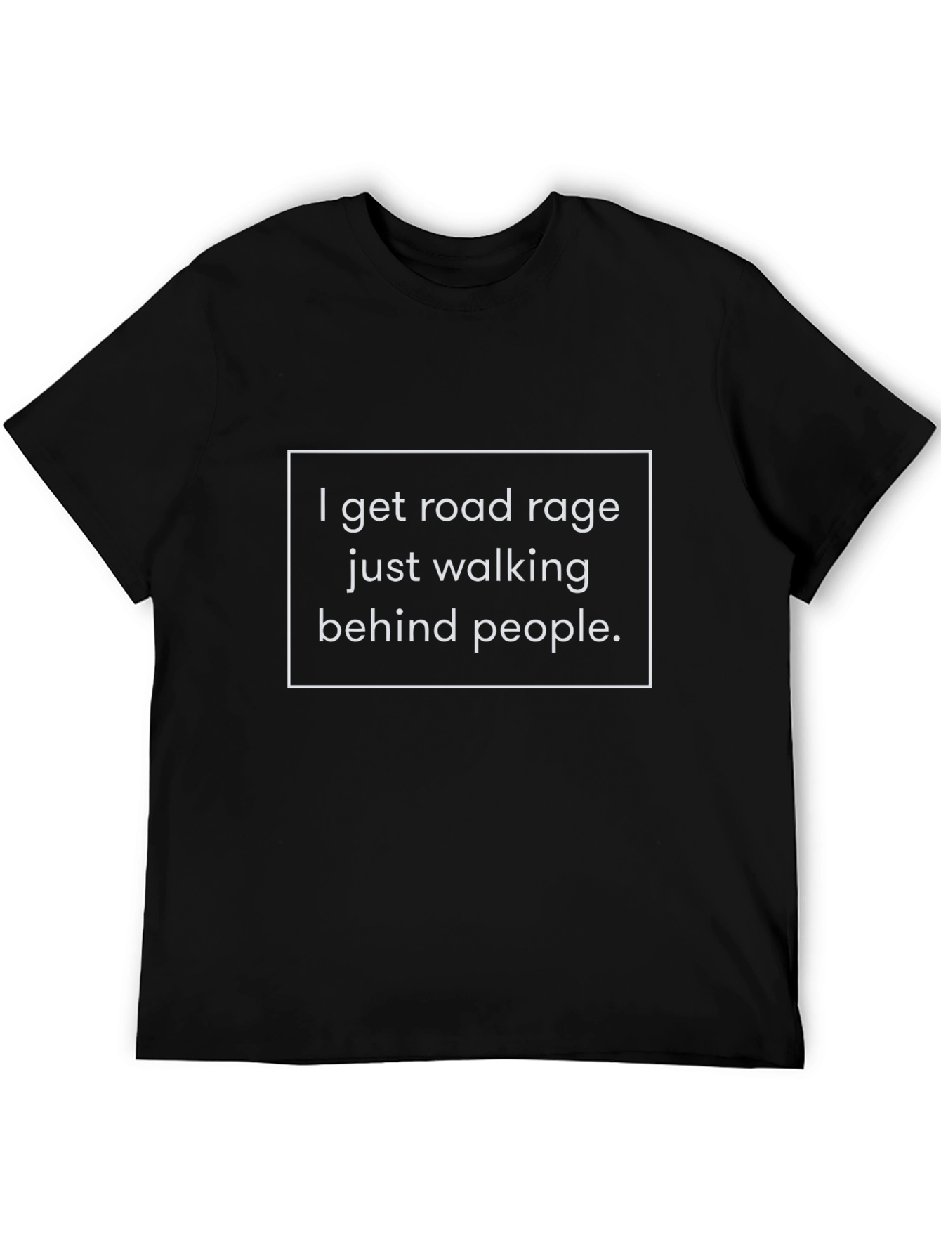 Road Rage Funny Graphic T-Shirt - Black