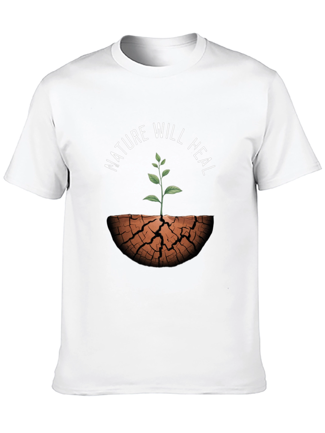 Nature Will Heal Graphic Tee - Black