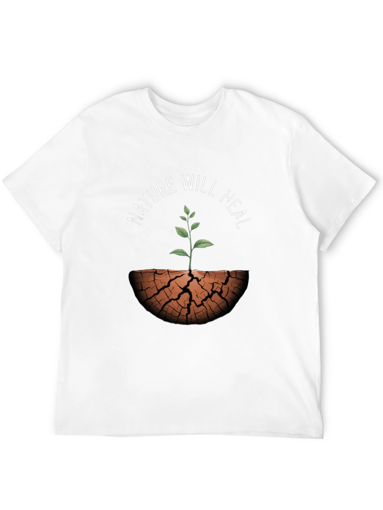 Nature Will Heal Graphic Tee - Black