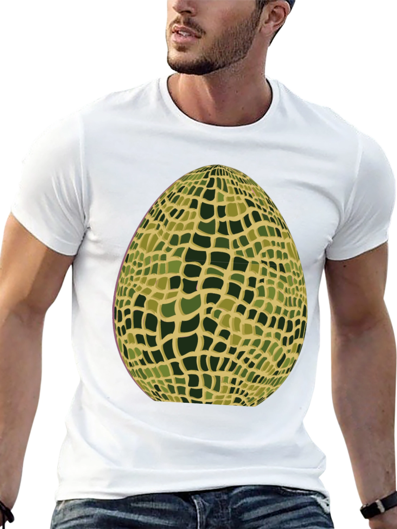 Abstract Mosaic Egg Graphic Tee