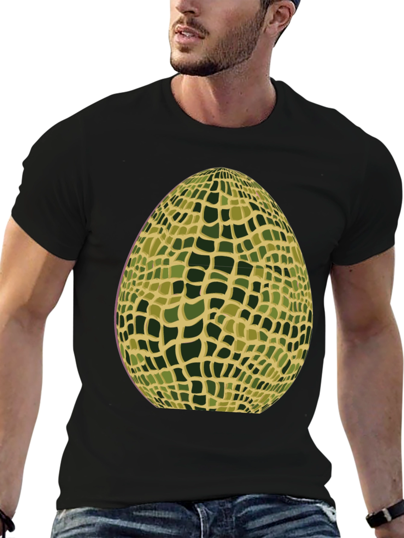 Abstract Mosaic Egg Graphic Tee
