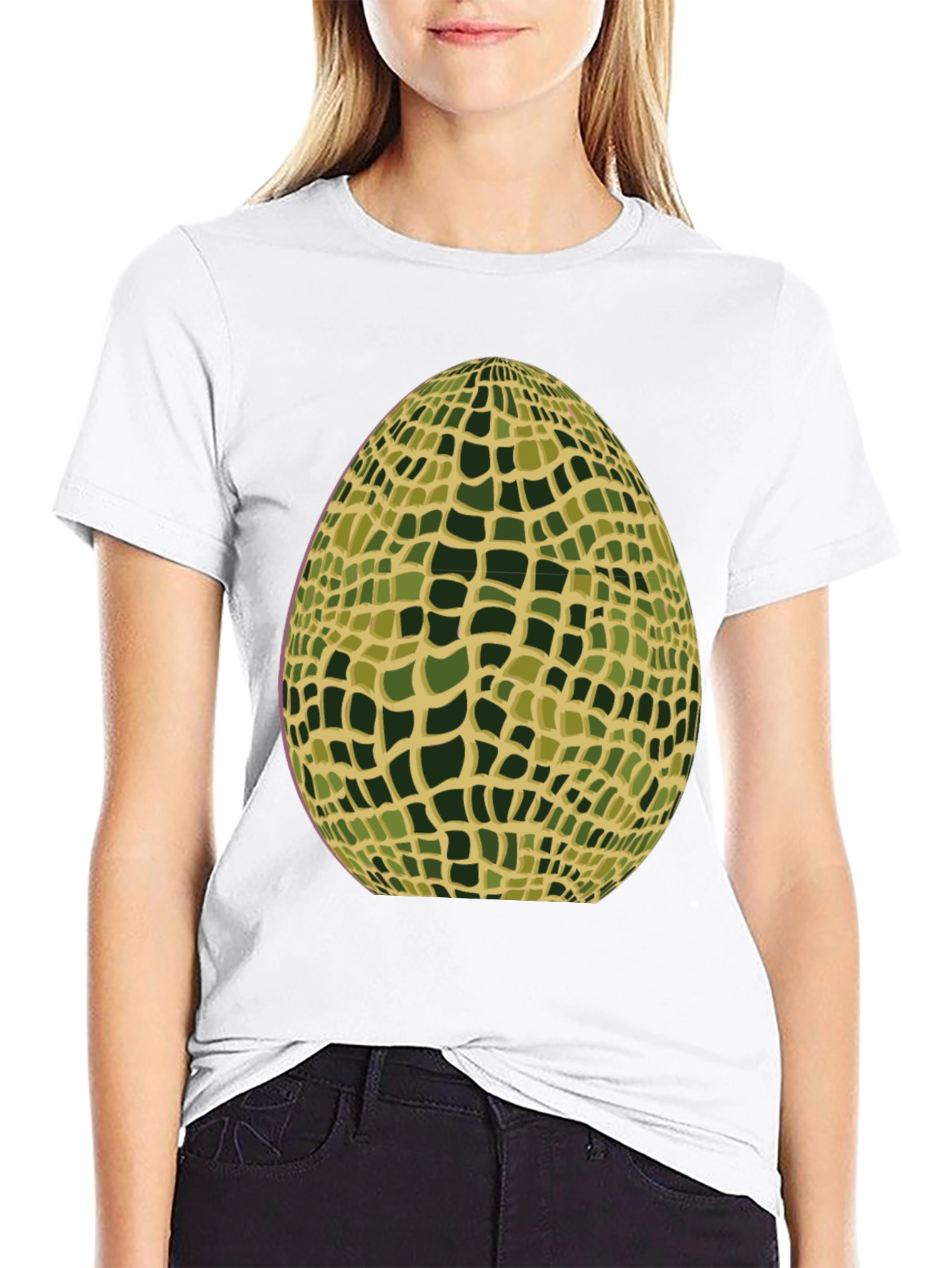 Abstract Mosaic Egg Graphic Tee