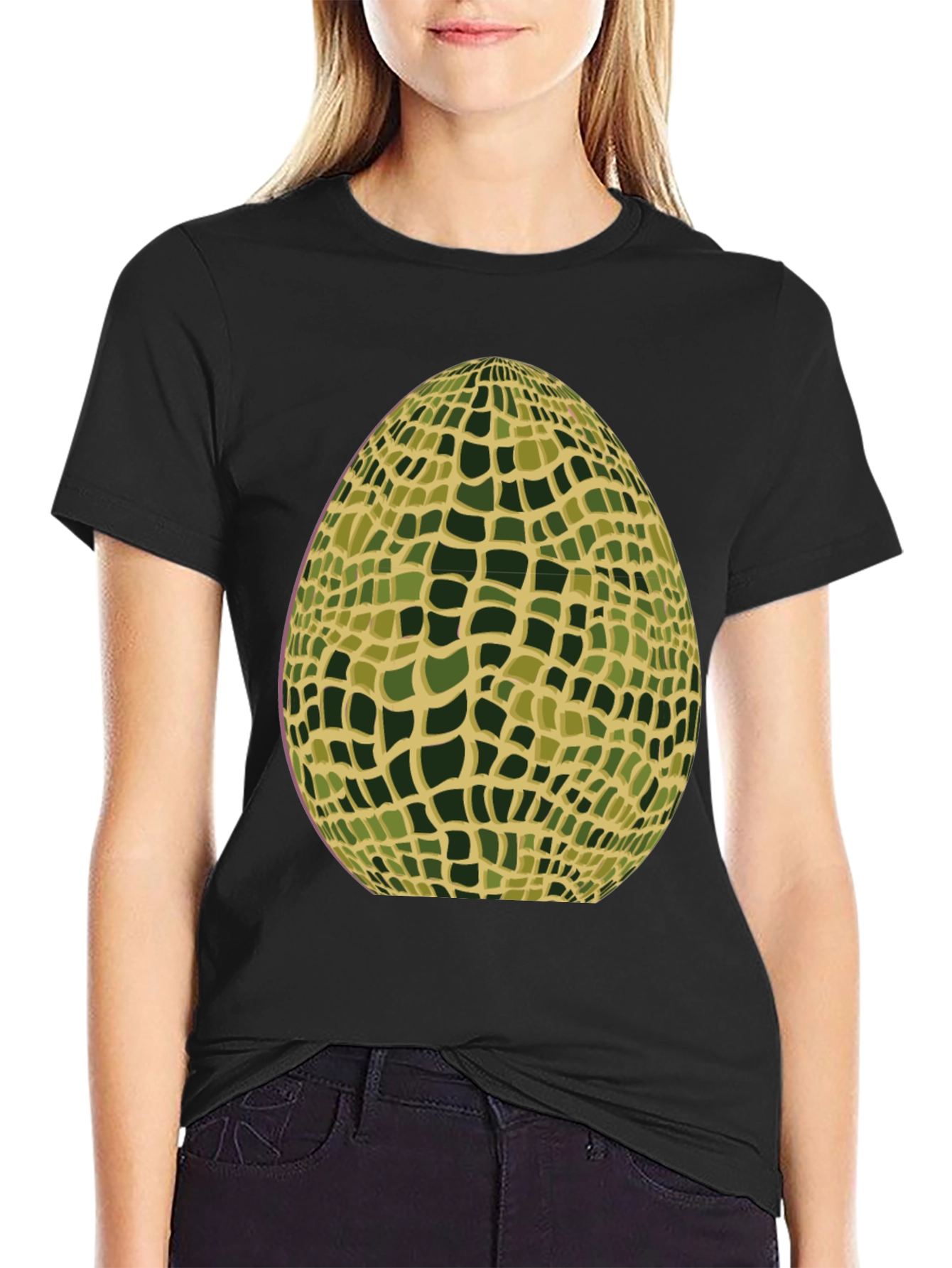 Abstract Mosaic Egg Graphic Tee