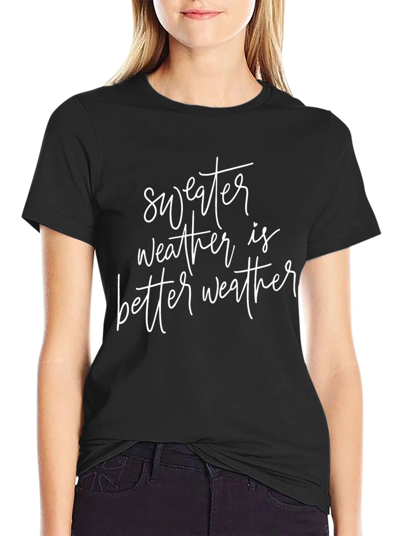 Sweater Weather T-Shirt - Trendy Casual Tee