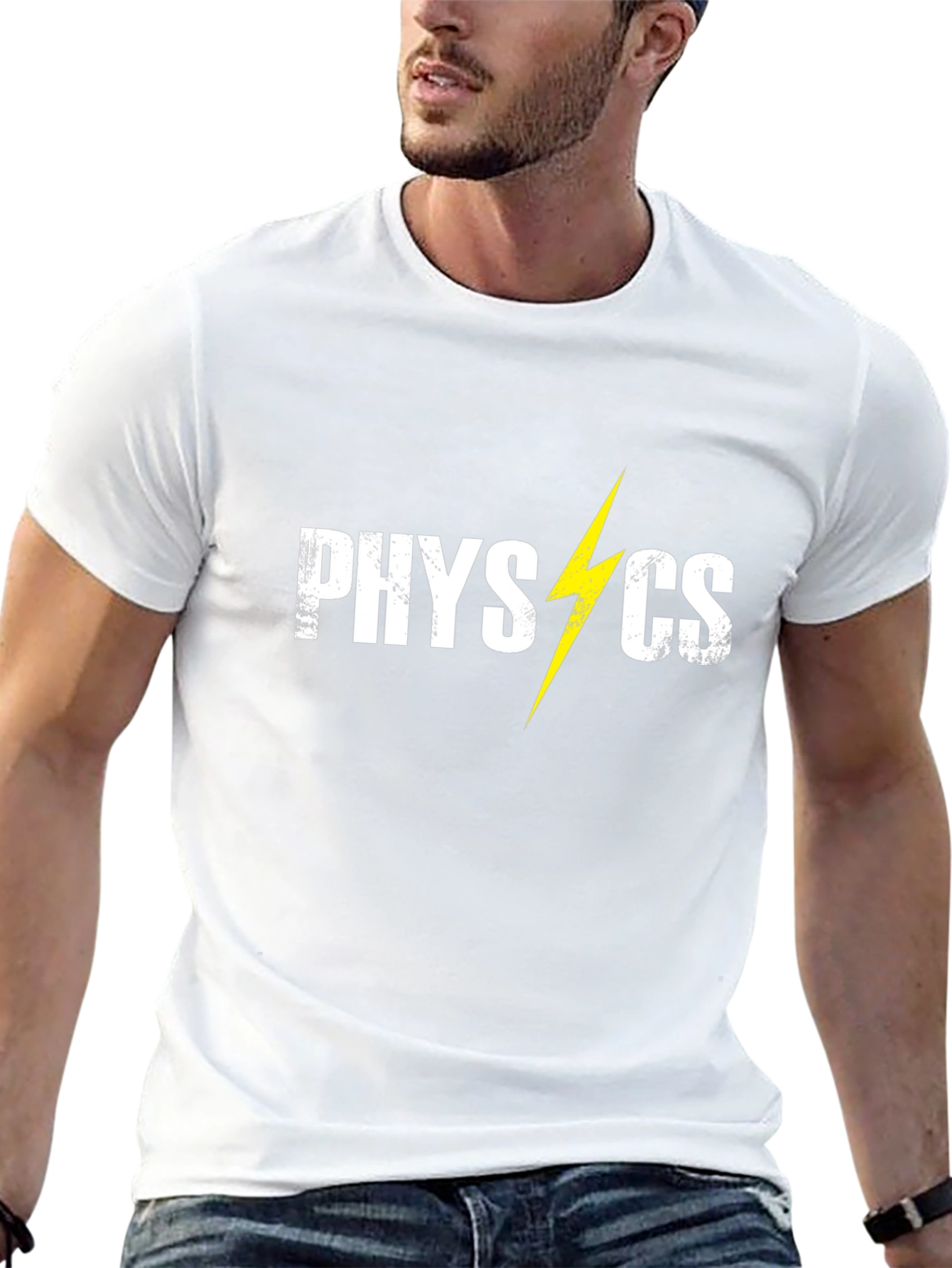 Physics Lightning Bolt Graphic Tee - Black