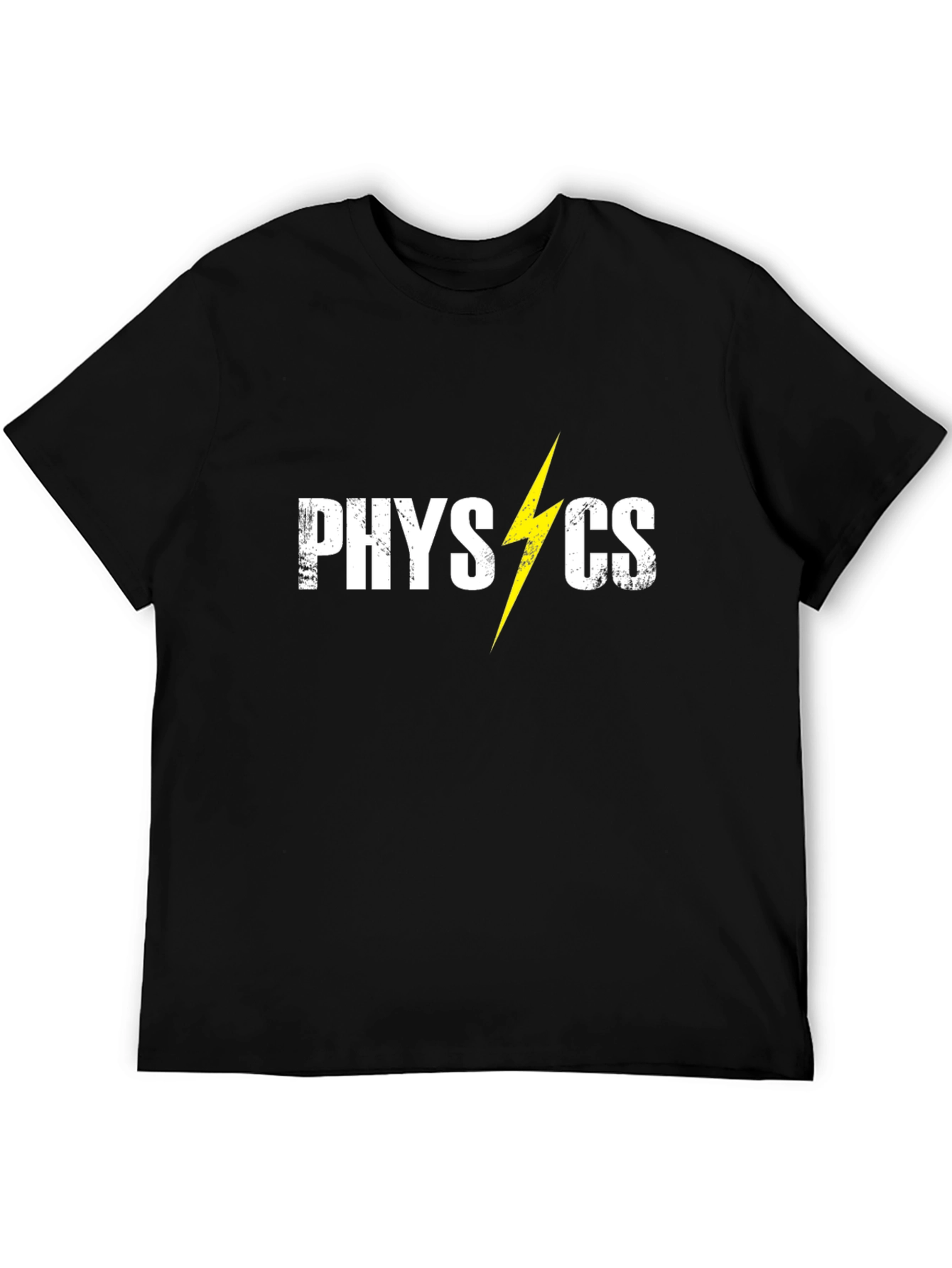 Physics Lightning Bolt Graphic Tee - Black