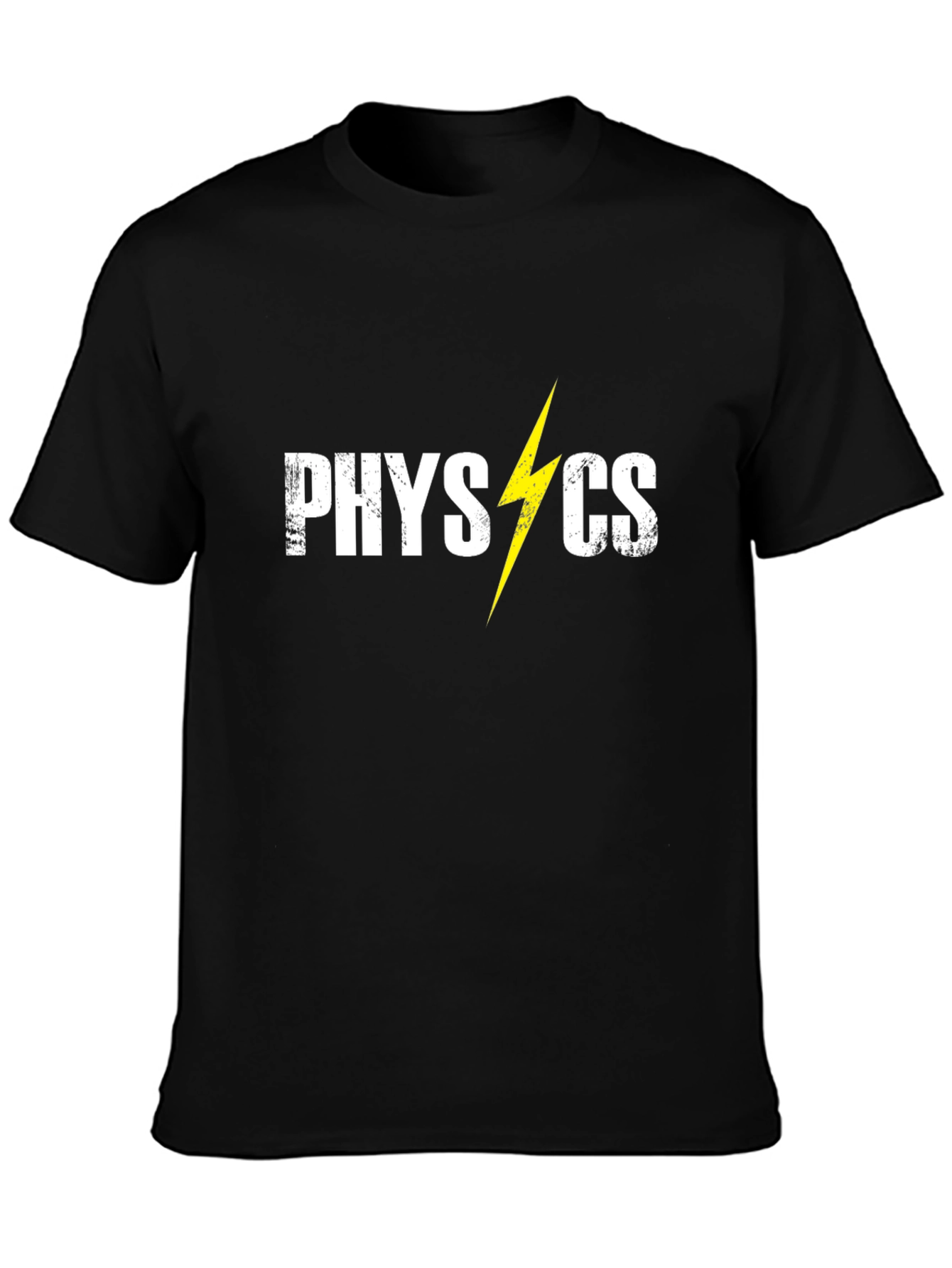 Physics Lightning Bolt Graphic Tee - Black