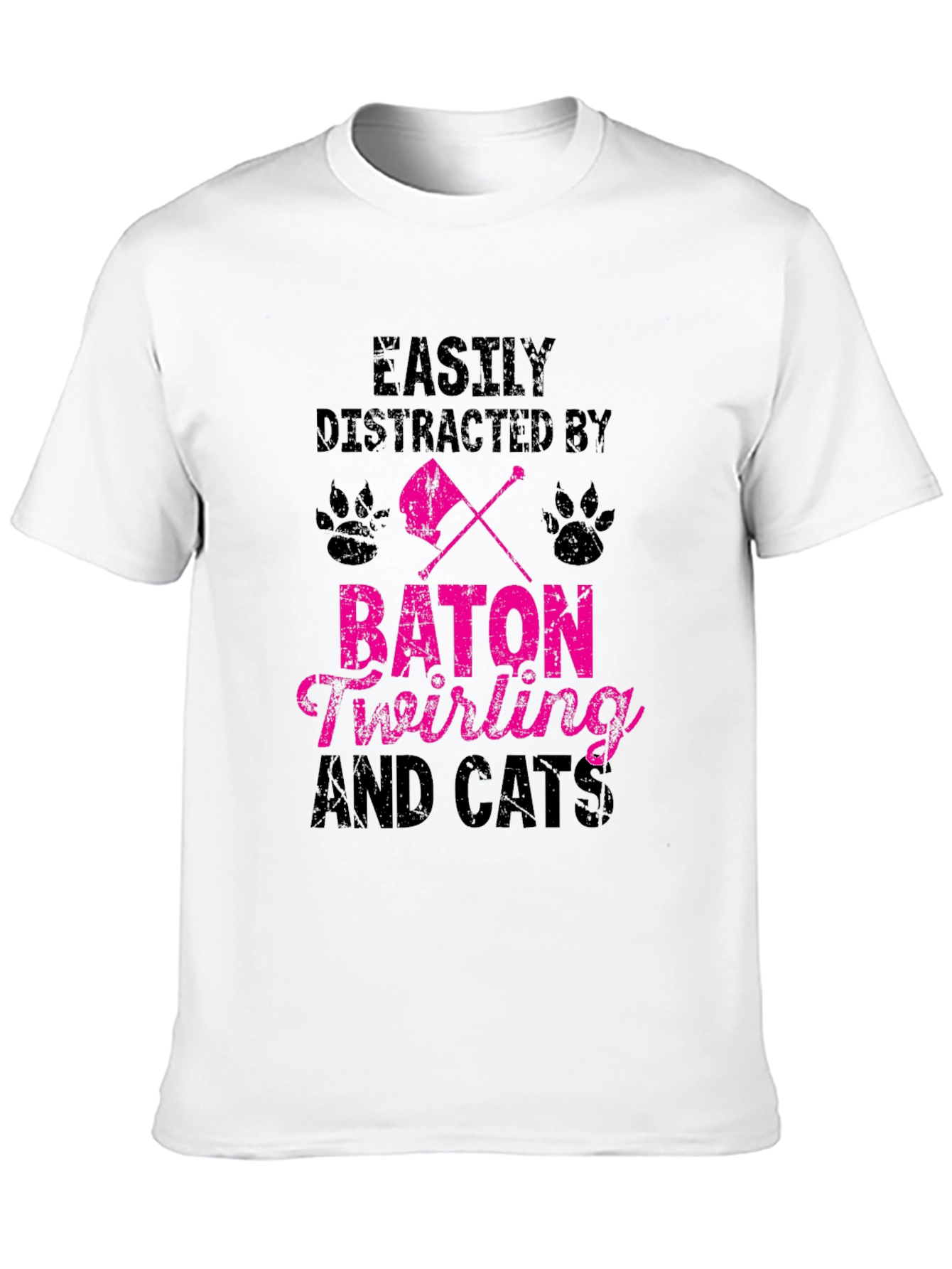 Baton Twirling and Cats T-Shirt